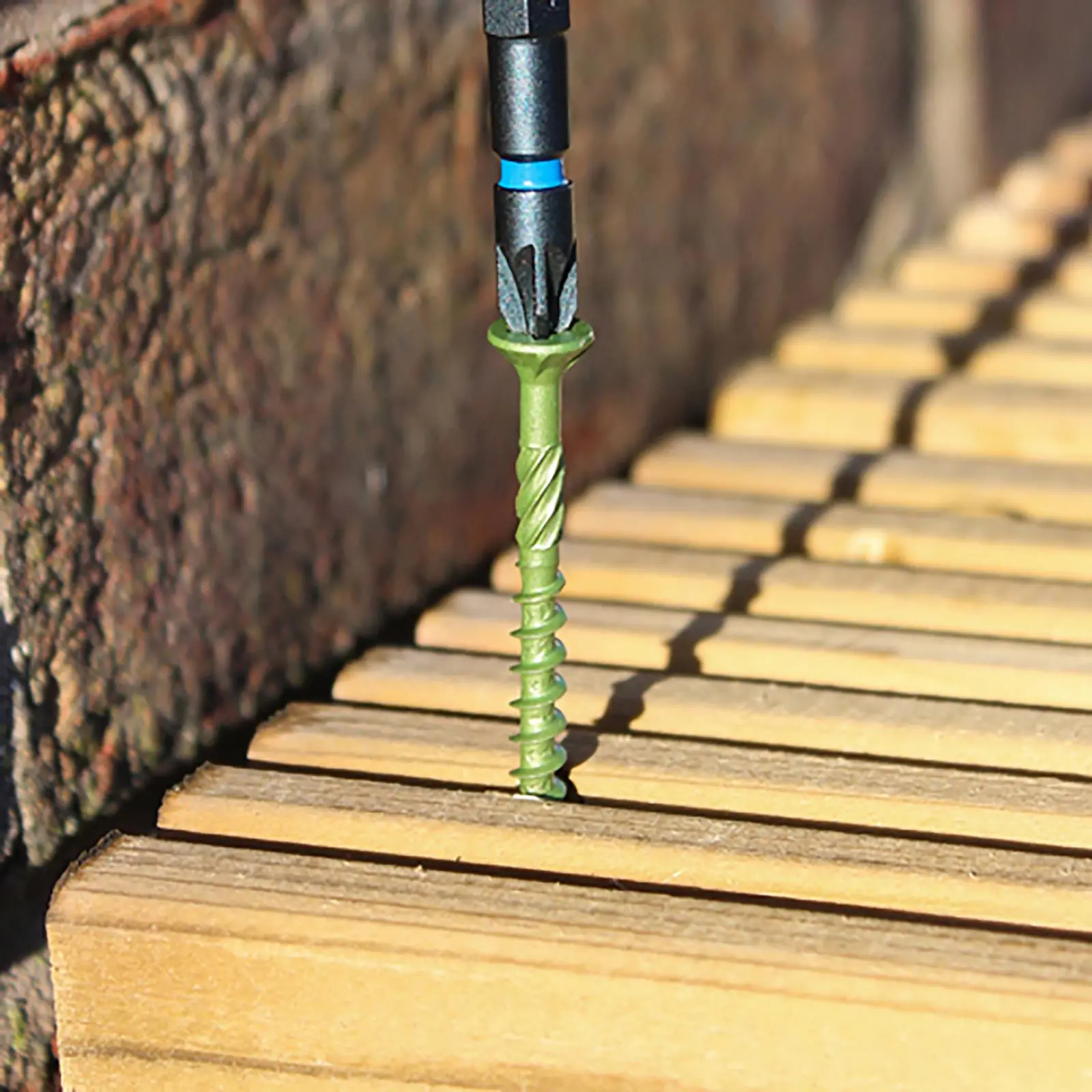 TIMCO Decking Screw Countersunk Exterior Green Organic Pozi 200 Box - Image 4