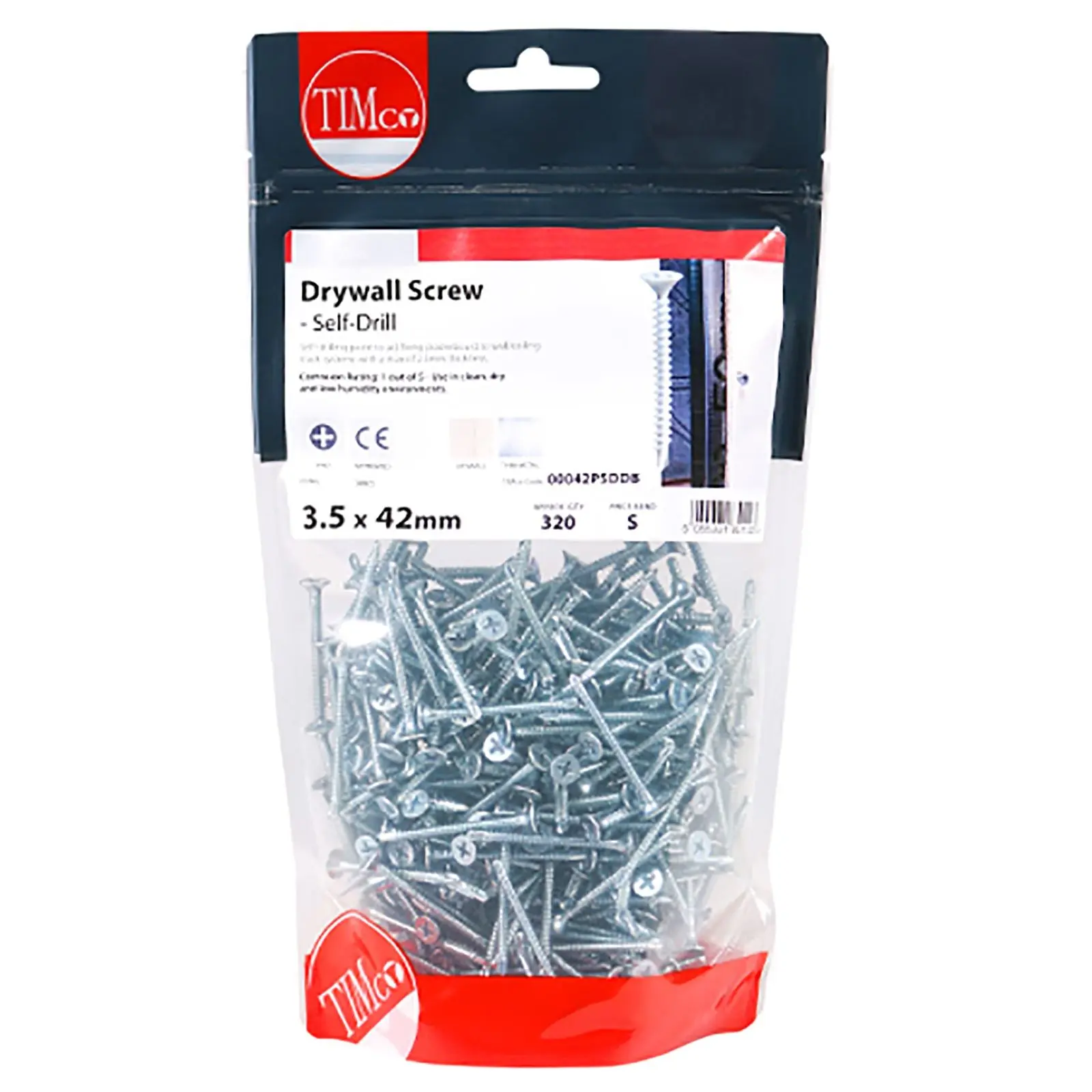 TIMCO Drywall Screws Self Drilling Tapping Screw Countersunk Bugle Head Zinc Phillips - Image 4