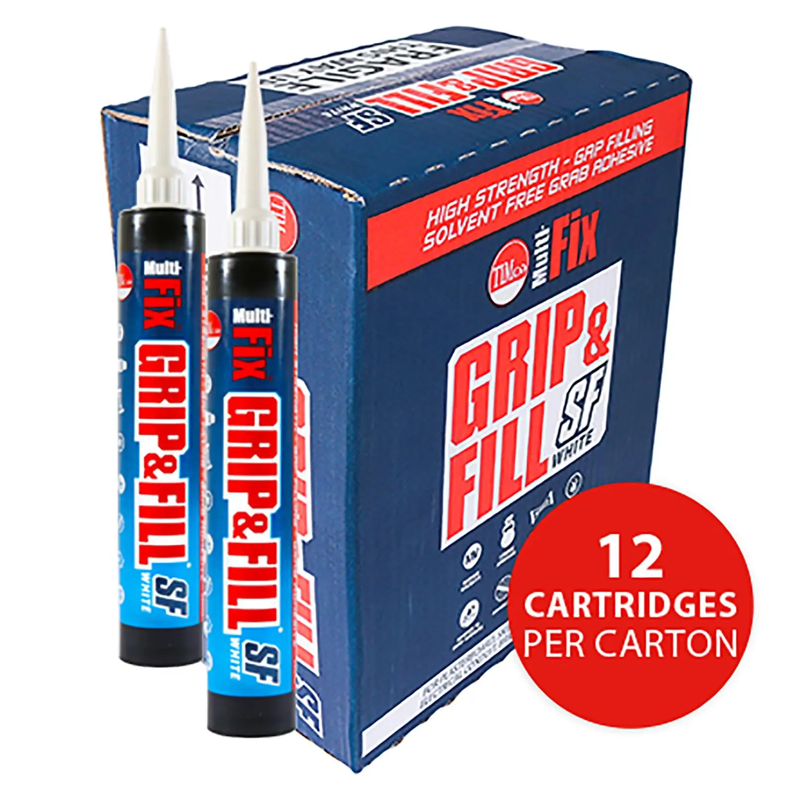 TIMCO Grip and Fill White Solvent Free 350ml 12 Pack Carton