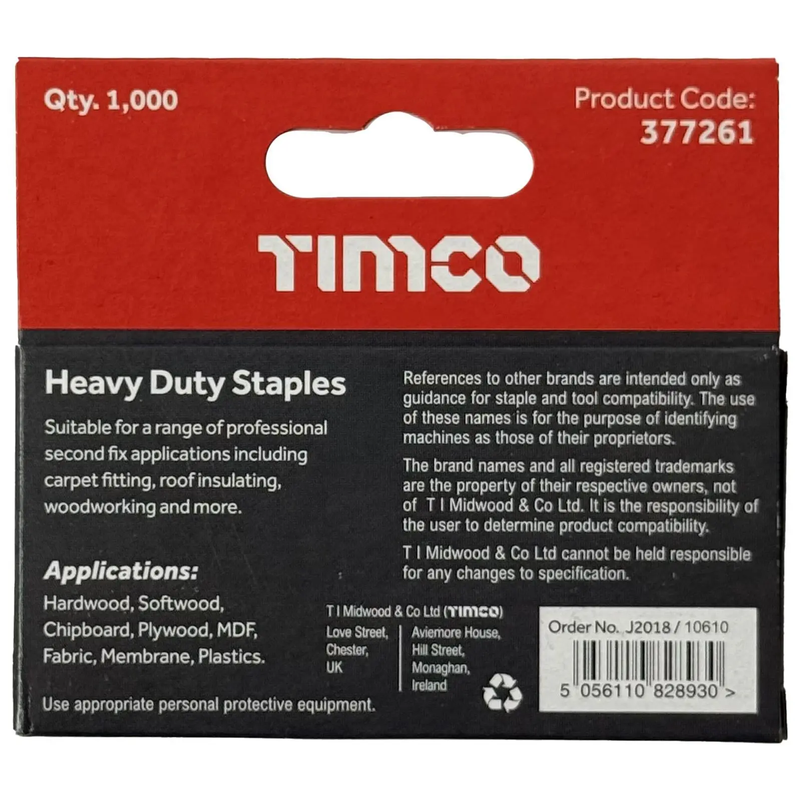 TIMCO Heavy Duty Staples A2 Stainless Steel 1000 Staples Type 140 T50 - Choose Size - Image 3