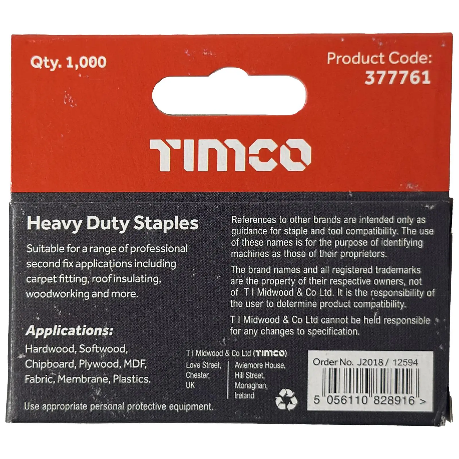 TIMCO Heavy Duty Staples A2 Stainless Steel 1000 Staples Type 140 T50 - Choose Size - Image 6