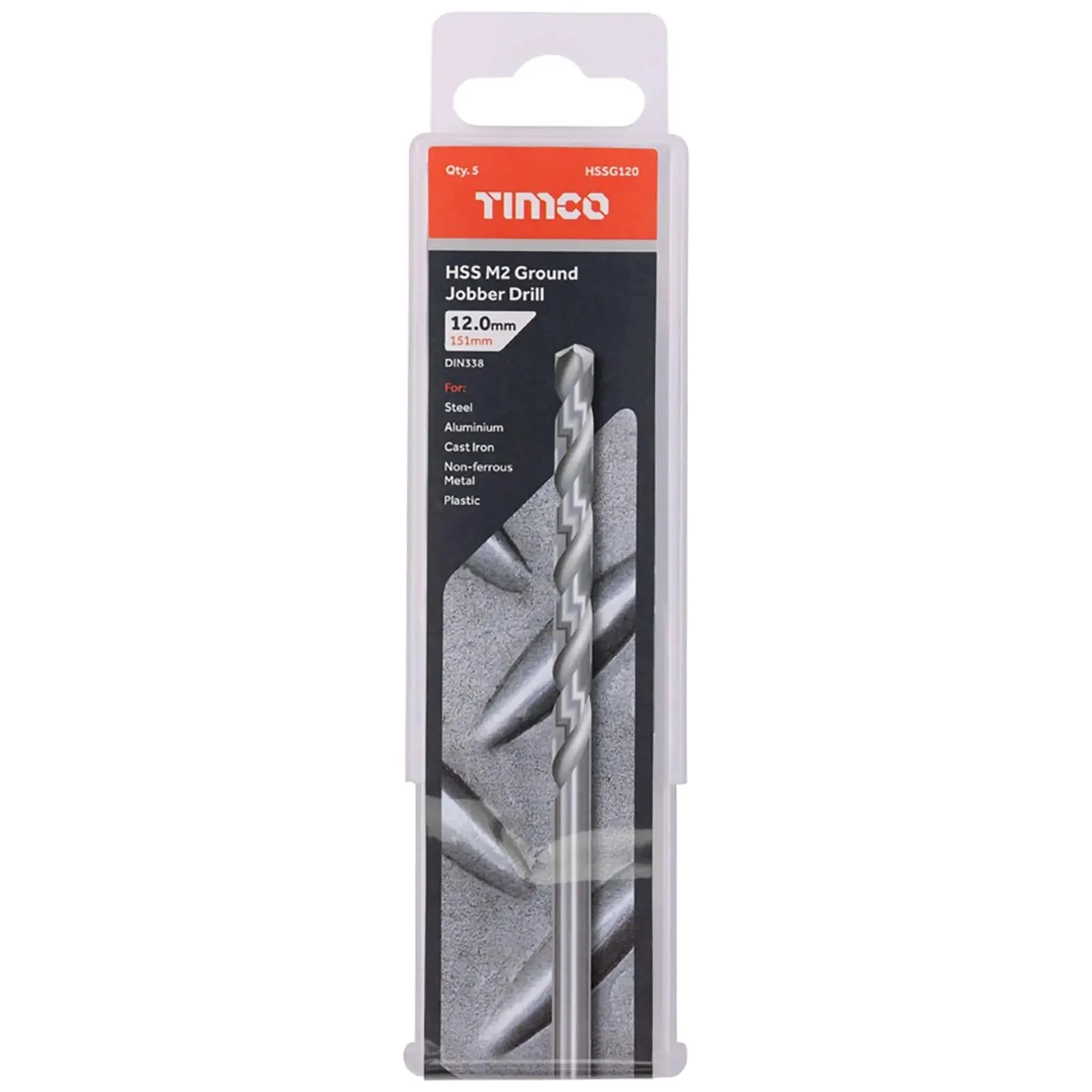 TIMCO HSS Drill Bits M2 Ground Jobber Drill Bit Pack DIN338 - Choose Size - Image 17