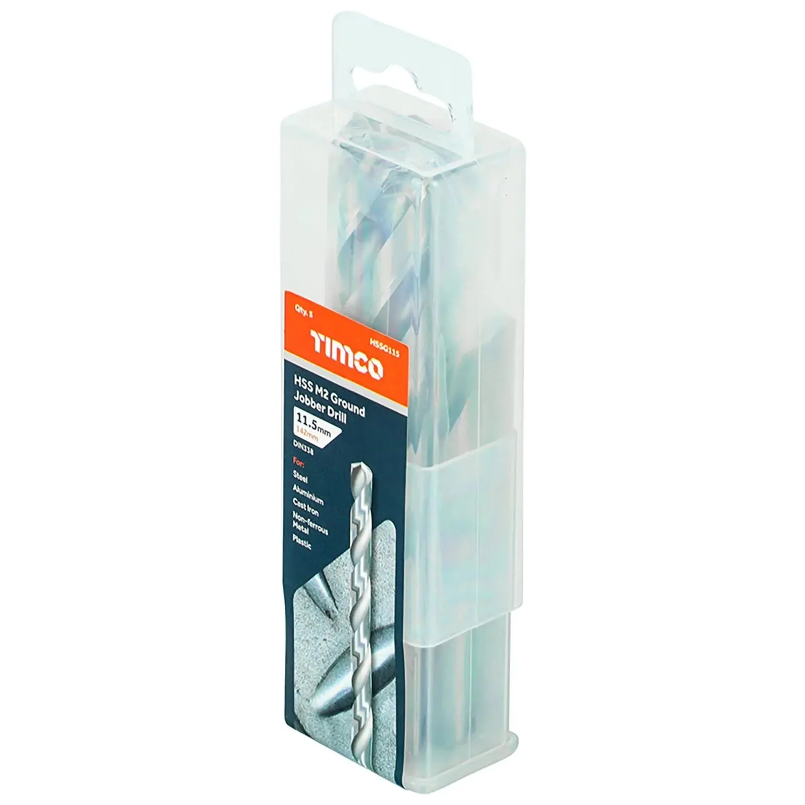 TIMCO HSS Drill Bits M2 Ground Jobber Drill Bit Pack DIN338 - Choose Size - Image 21