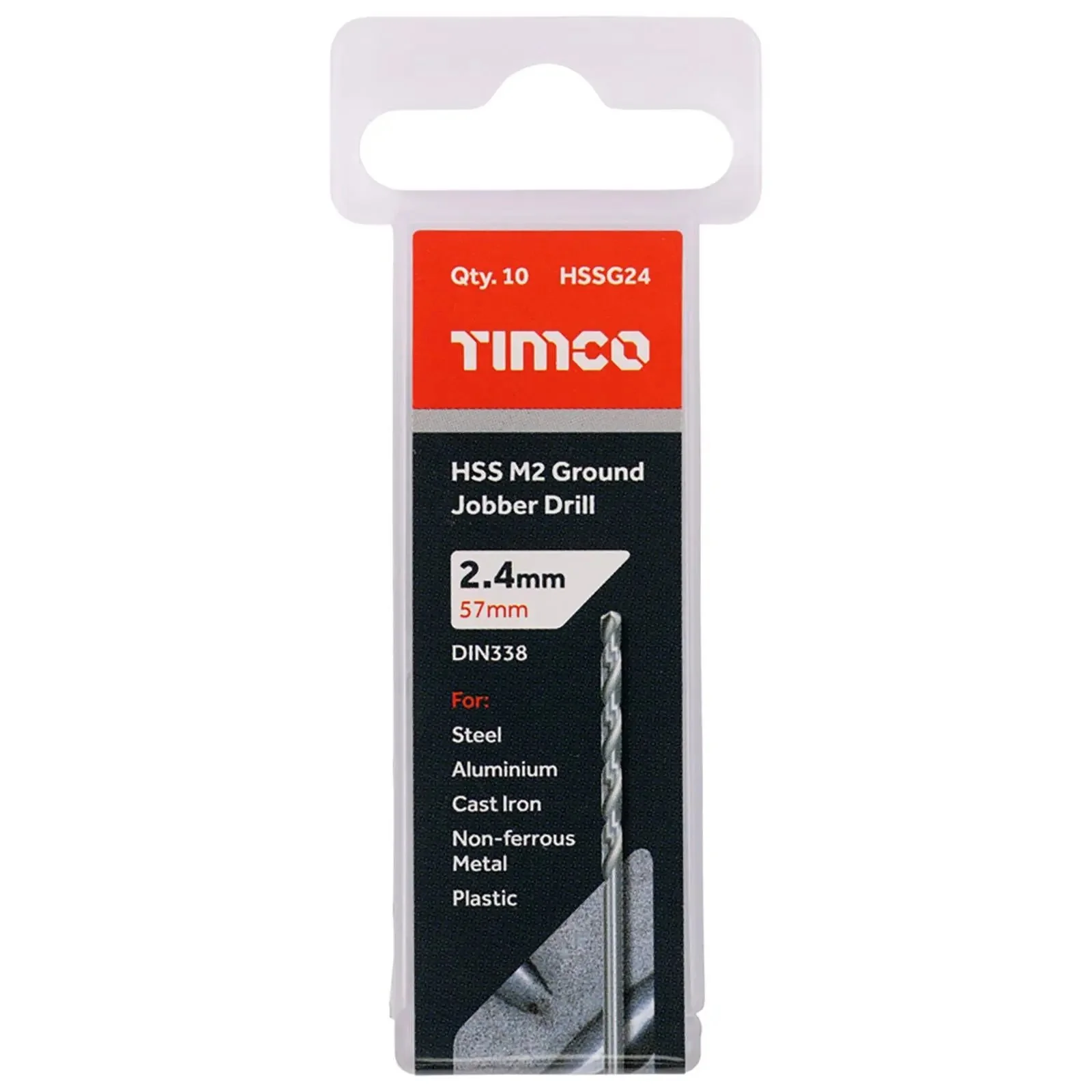 TIMCO HSS Drill Bits M2 Ground Jobber Drill Bit Pack DIN338 - Choose Size - Image 24