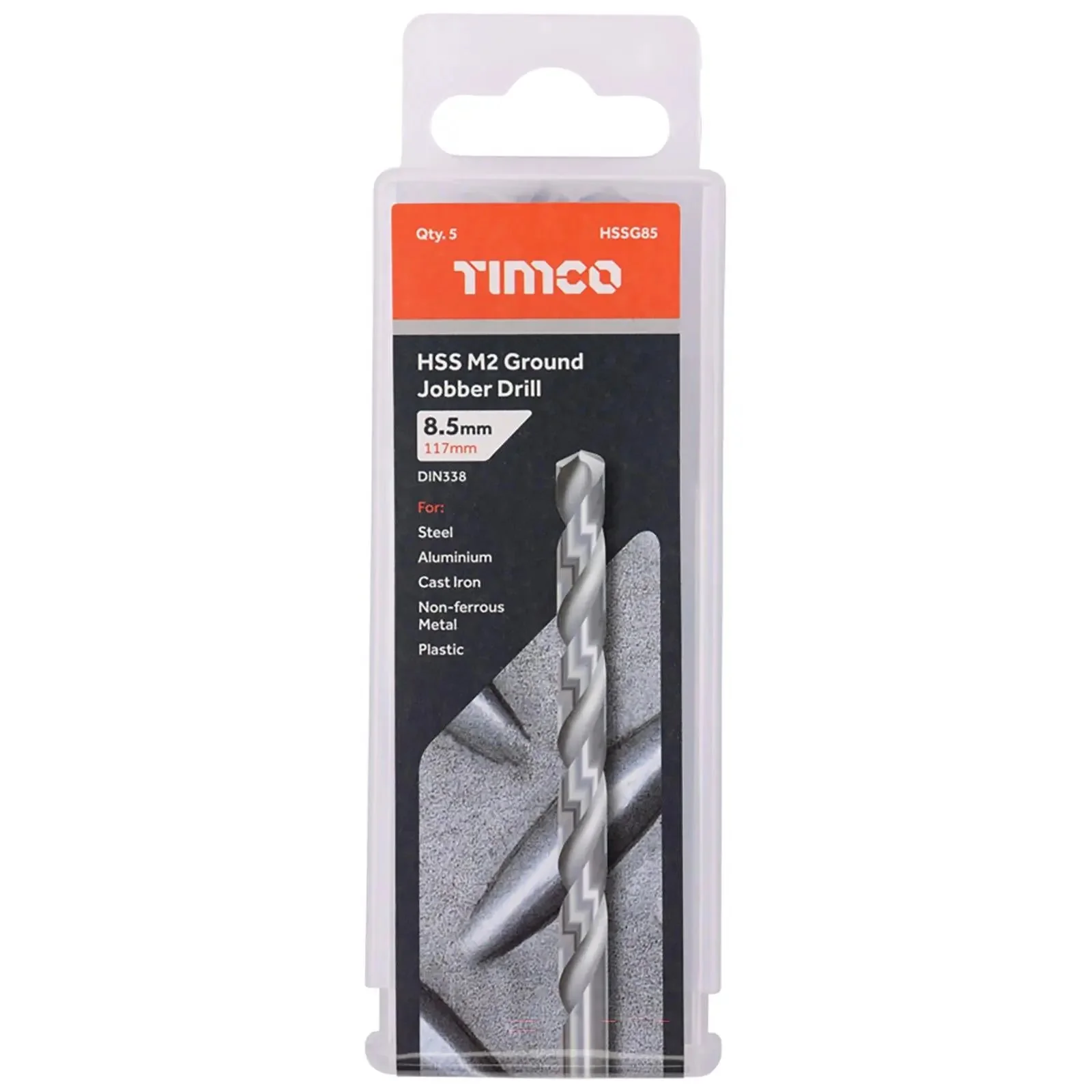 TIMCO HSS Drill Bits M2 Ground Jobber Drill Bit Pack DIN338 - Choose Size - Image 25