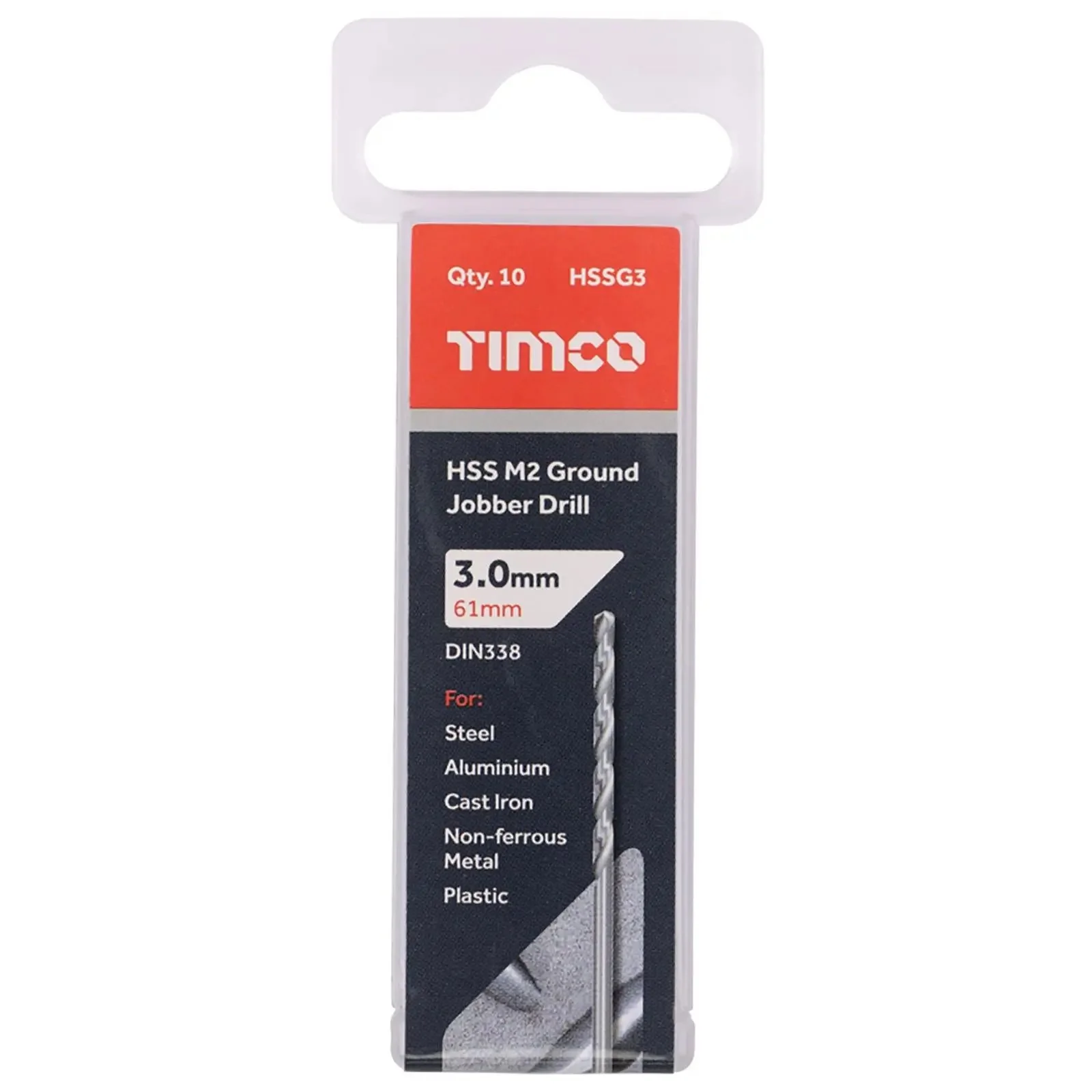 TIMCO HSS Drill Bits M2 Ground Jobber Drill Bit Pack DIN338 - Choose Size - Image 8