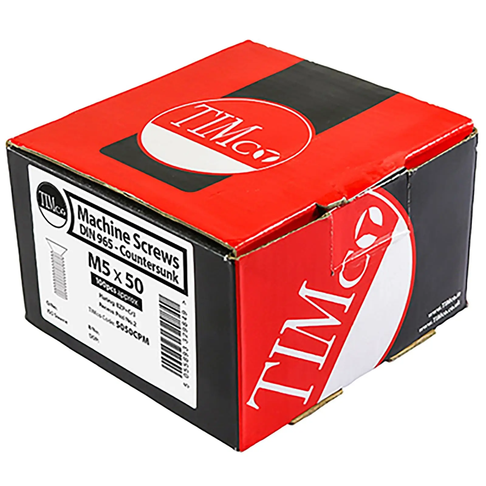 TIMCO Machine Screws Metric Thread Pozi Countersunk Zinc M4 M5 M6 100 Box - Image 3