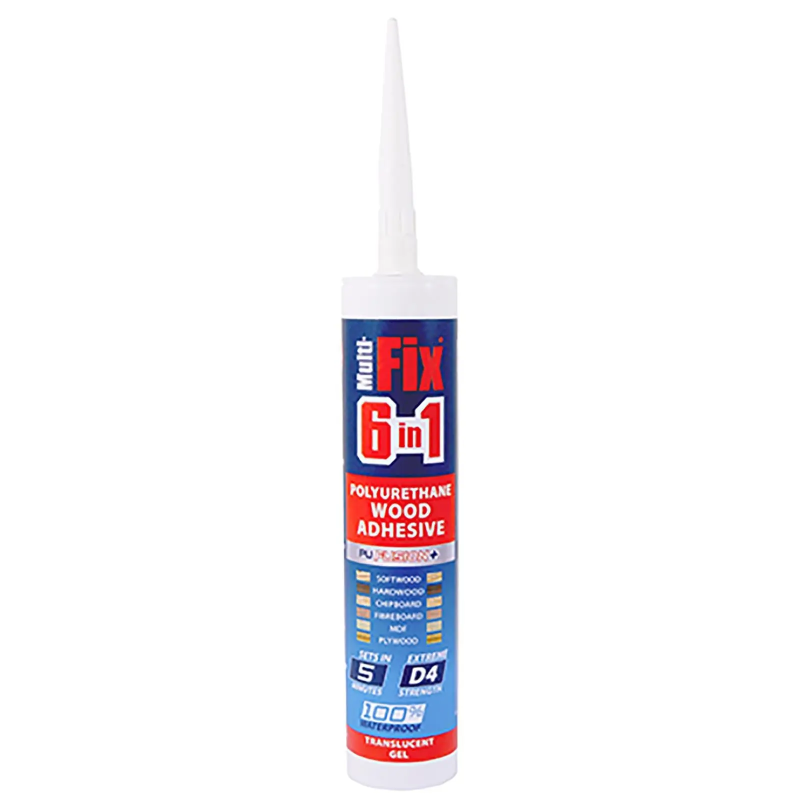 TIMCO PU Wood Adhesive Glue 5 Minute D4 Translucent Gel 310ml Cartridge 12 Pack - Image 2