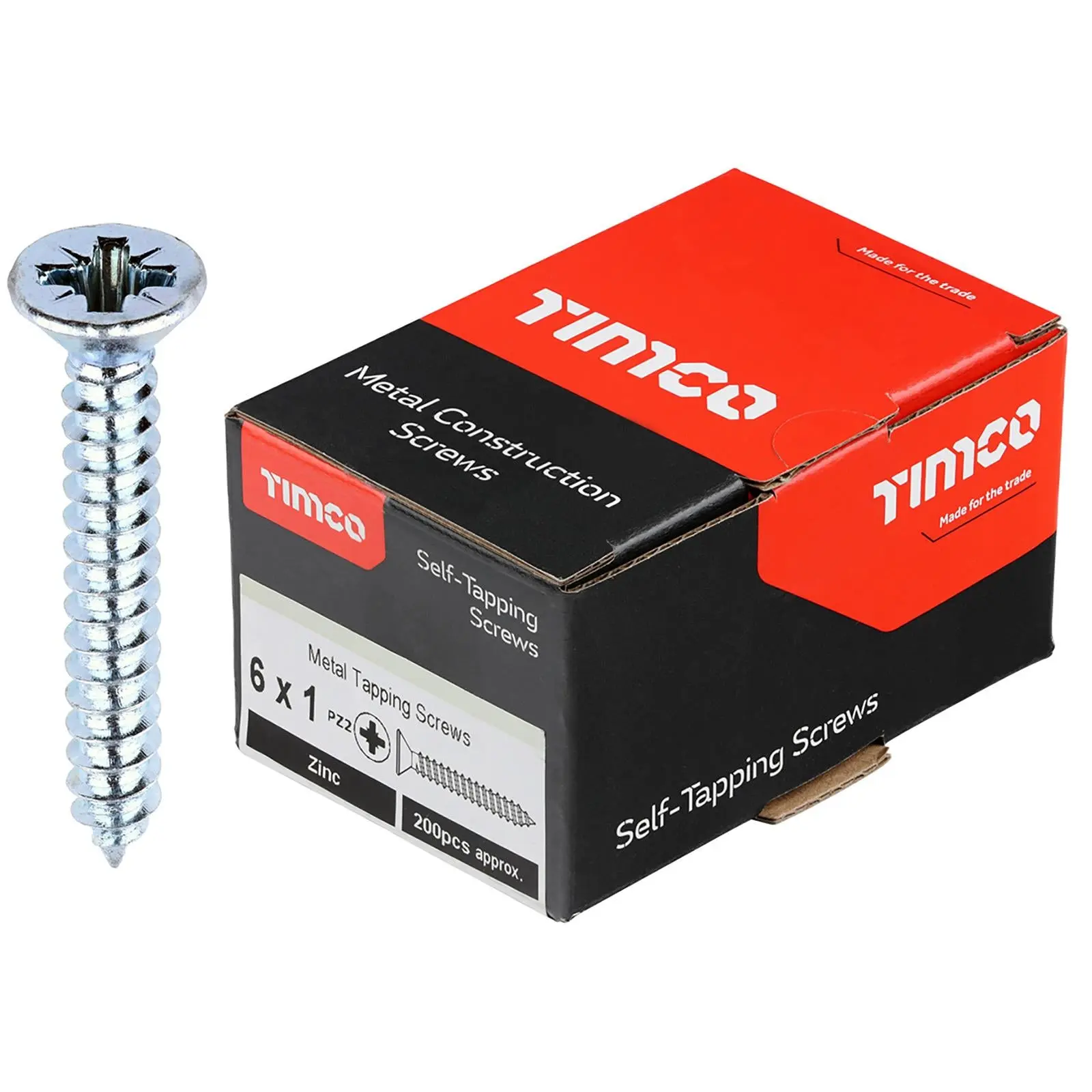 TIMCO Self Tapping Screws Countersunk Zinc Pozi - Choose Size - Image 3