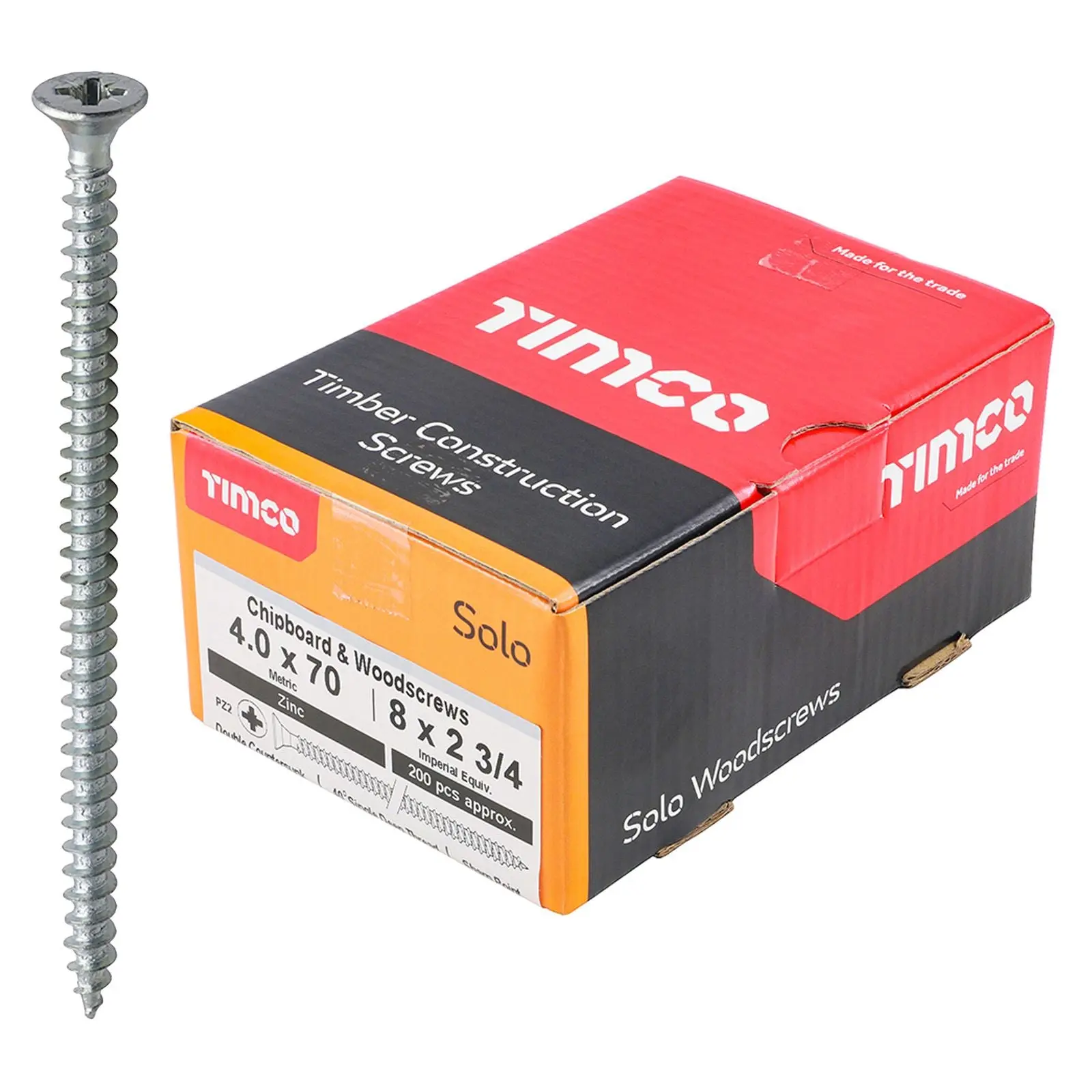 TIMCO SOLO Wood Screws Zinc Double Countersunk Pozi Boxed - Choose Size - Image 11