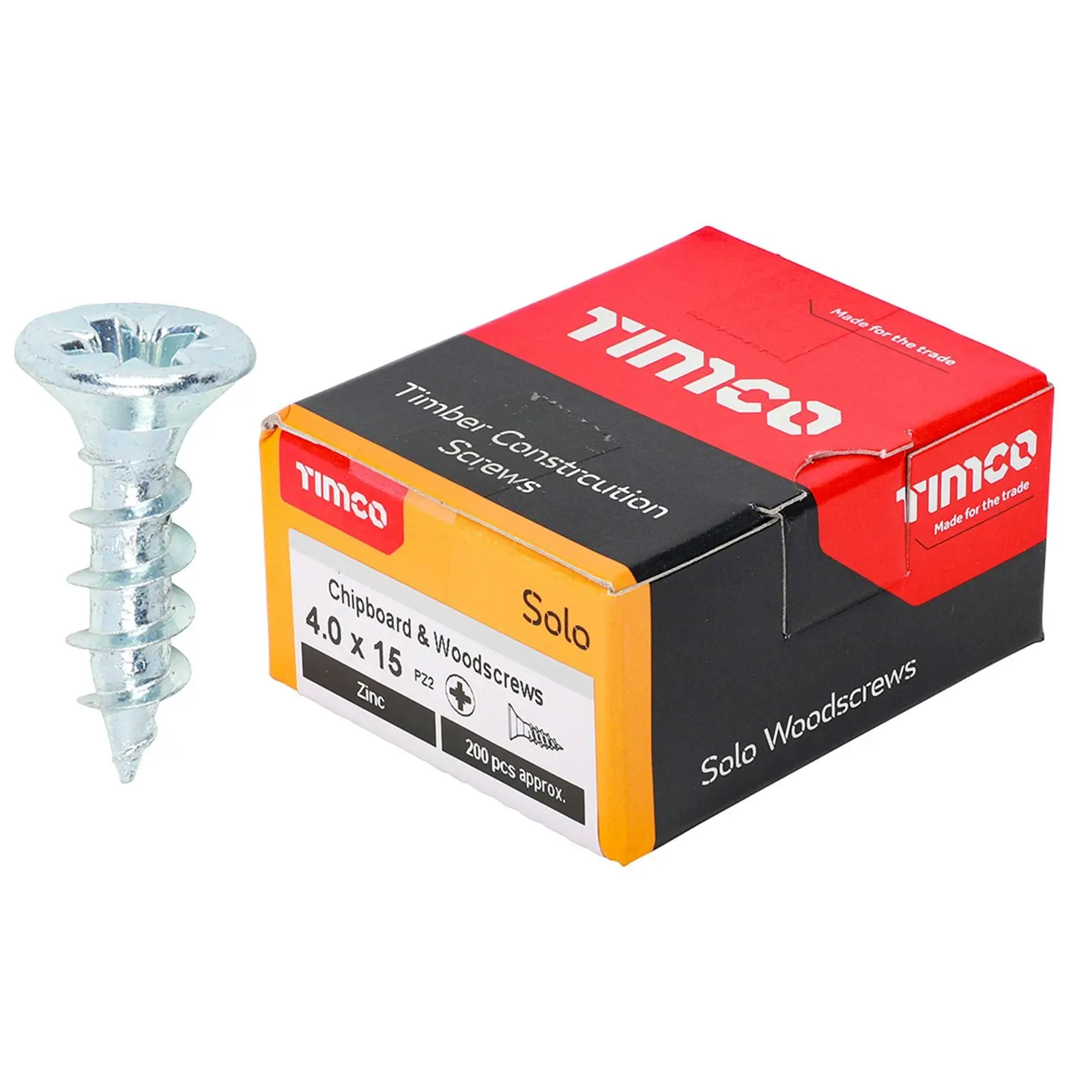 TIMCO SOLO Wood Screws Zinc Double Countersunk Pozi Boxed - Choose Size - Image 18