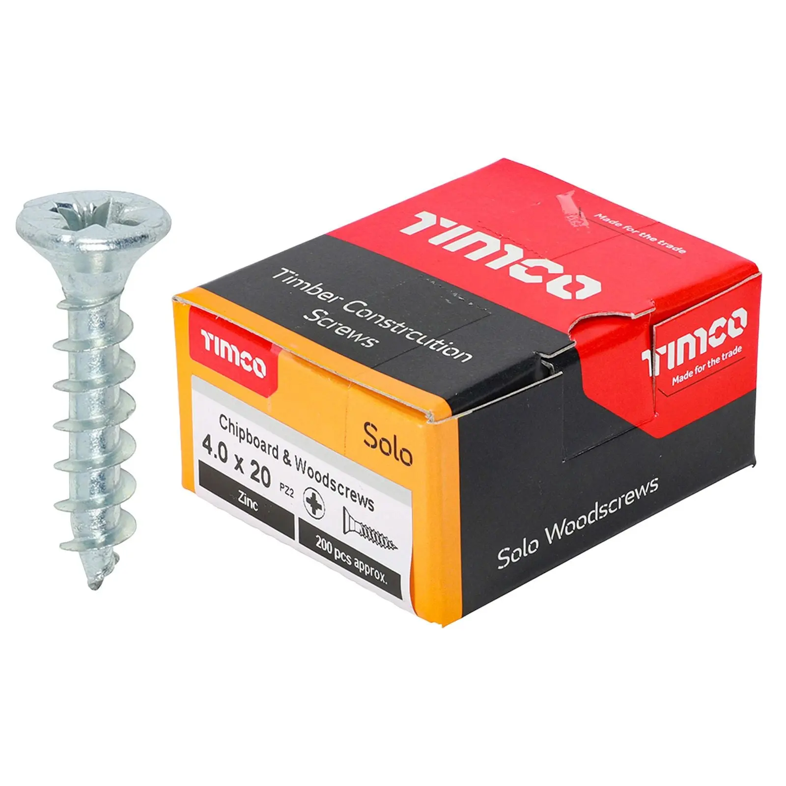 TIMCO SOLO Wood Screws Zinc Double Countersunk Pozi Boxed - Choose Size - Image 2