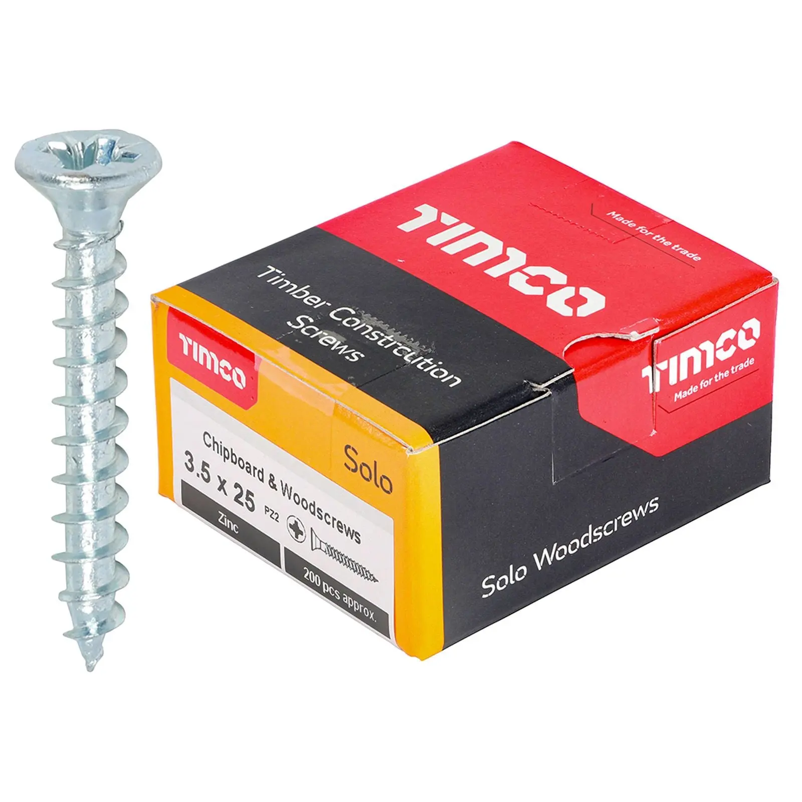 TIMCO SOLO Wood Screws Zinc Double Countersunk Pozi Boxed - Choose Size - Image 23