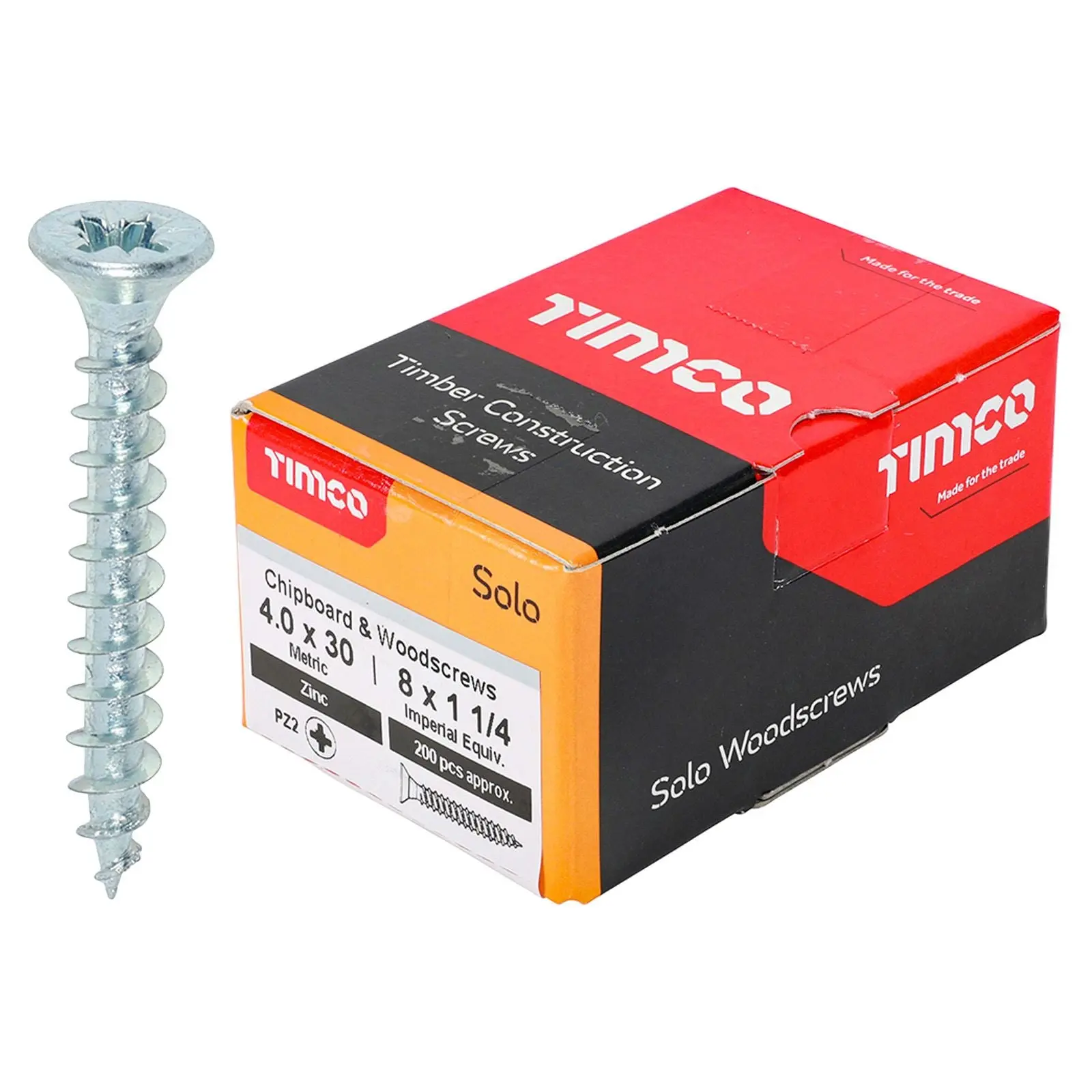 TIMCO SOLO Wood Screws Zinc Double Countersunk Pozi Boxed - Choose Size - Image 34