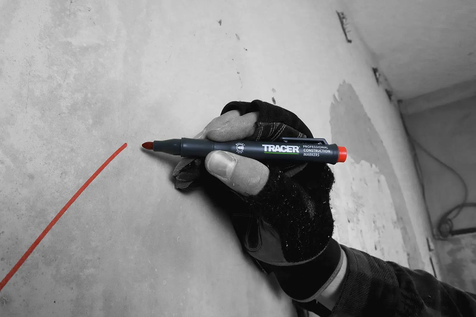 TRACER Clog Free Permanent Marker Kit 3 Piece Pack (Black Blue Red) comes with Site Holsters - Image 9