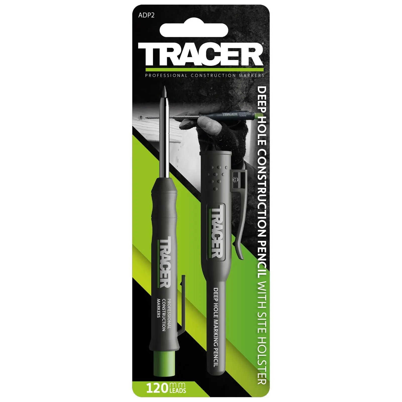 TRACER Deep Hole Pencil Marker and Site Holster 100mm Depth - Image 2