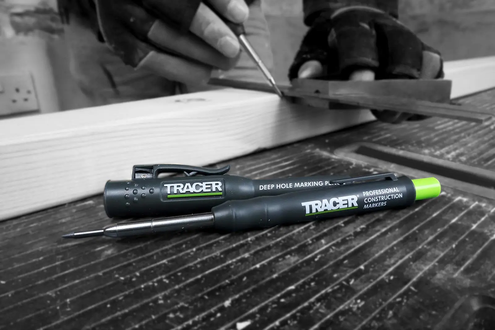 TRACER Deep Hole Pencil Marker and Site Holster 100mm Depth - Image 5