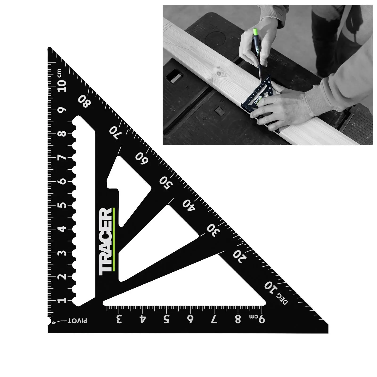 TRACER Metric Speed Square 110mm