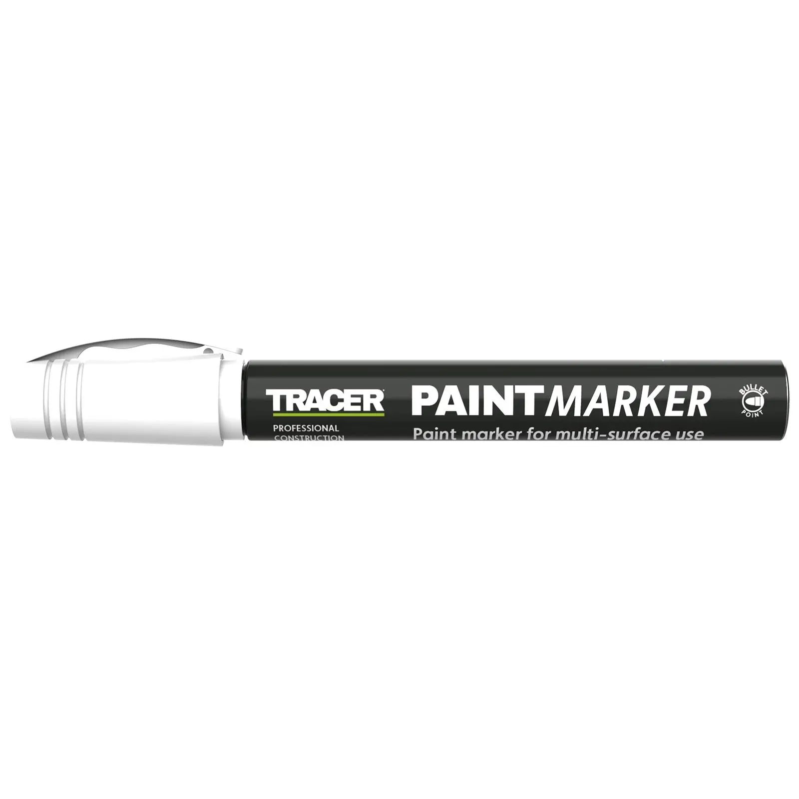 TRACER Paint Marker White 1-3mm Bullet Point - Image 3