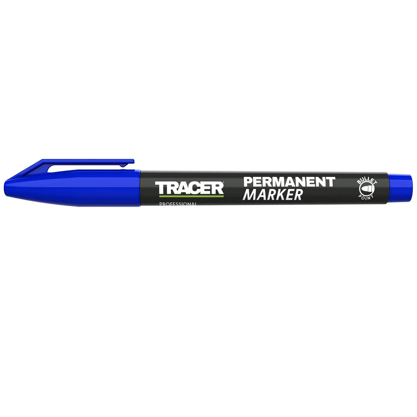 TRACER Permanent Marker Pen Blue 1-2mm Fine Bullet Point - Image 3