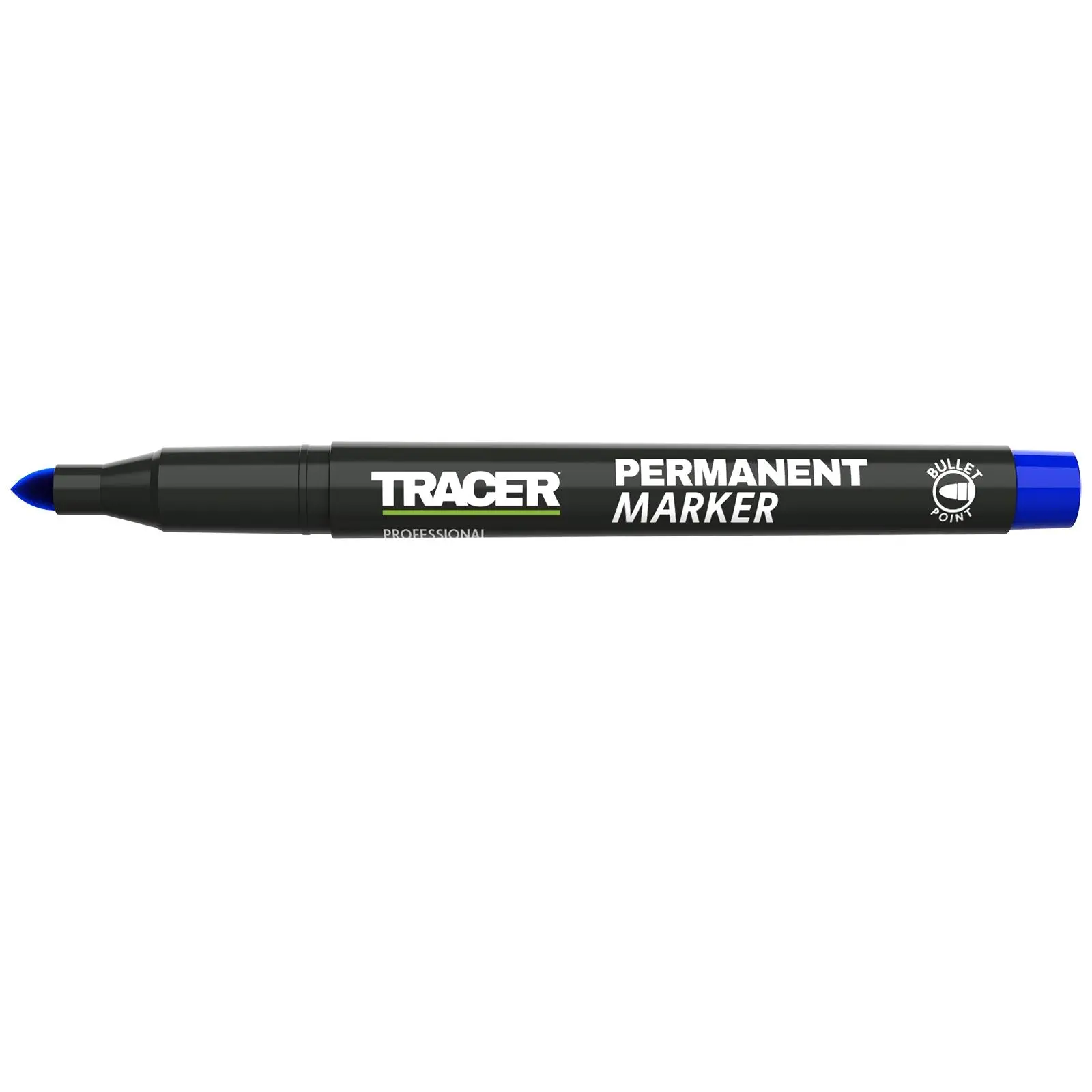 TRACER Permanent Marker Pen Blue 1-2mm Fine Bullet Point - Image 4