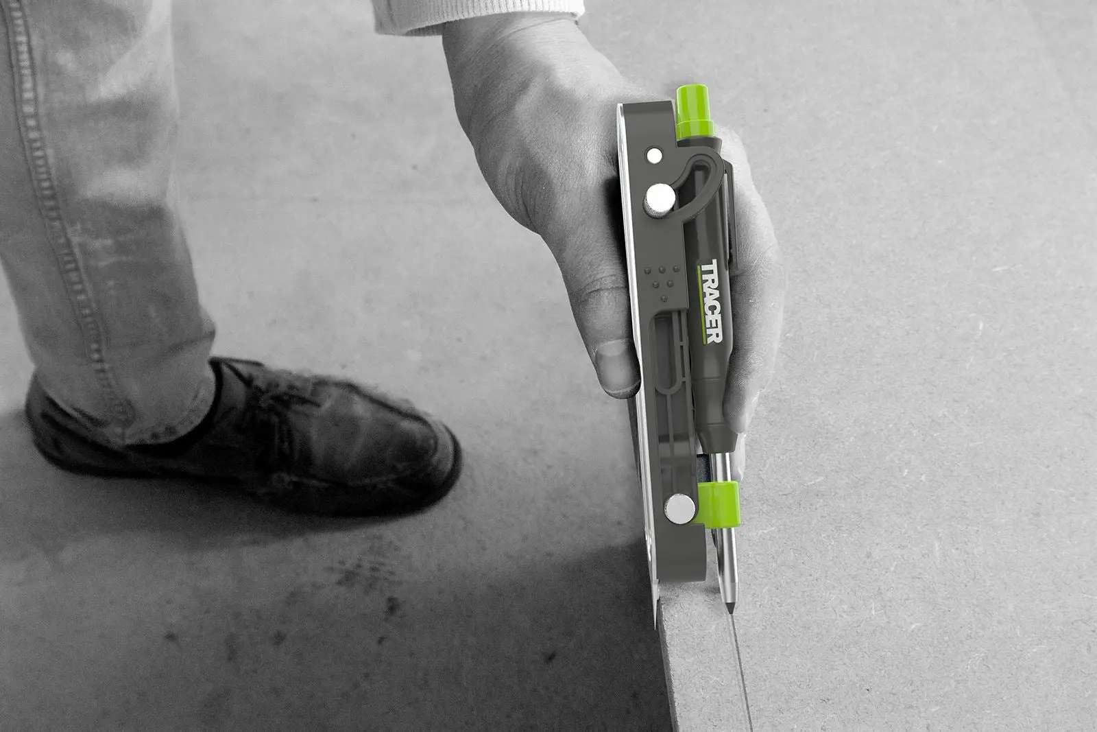 TRACER Pro Scribe Tool Deep Hole Pencil and 6 Replacement Lead Holster - Image 6