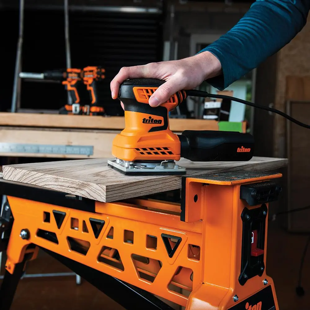 Triton 200W Orbital Palm Sander 1/4 Sheet TQTRSS 389621 - Image 9