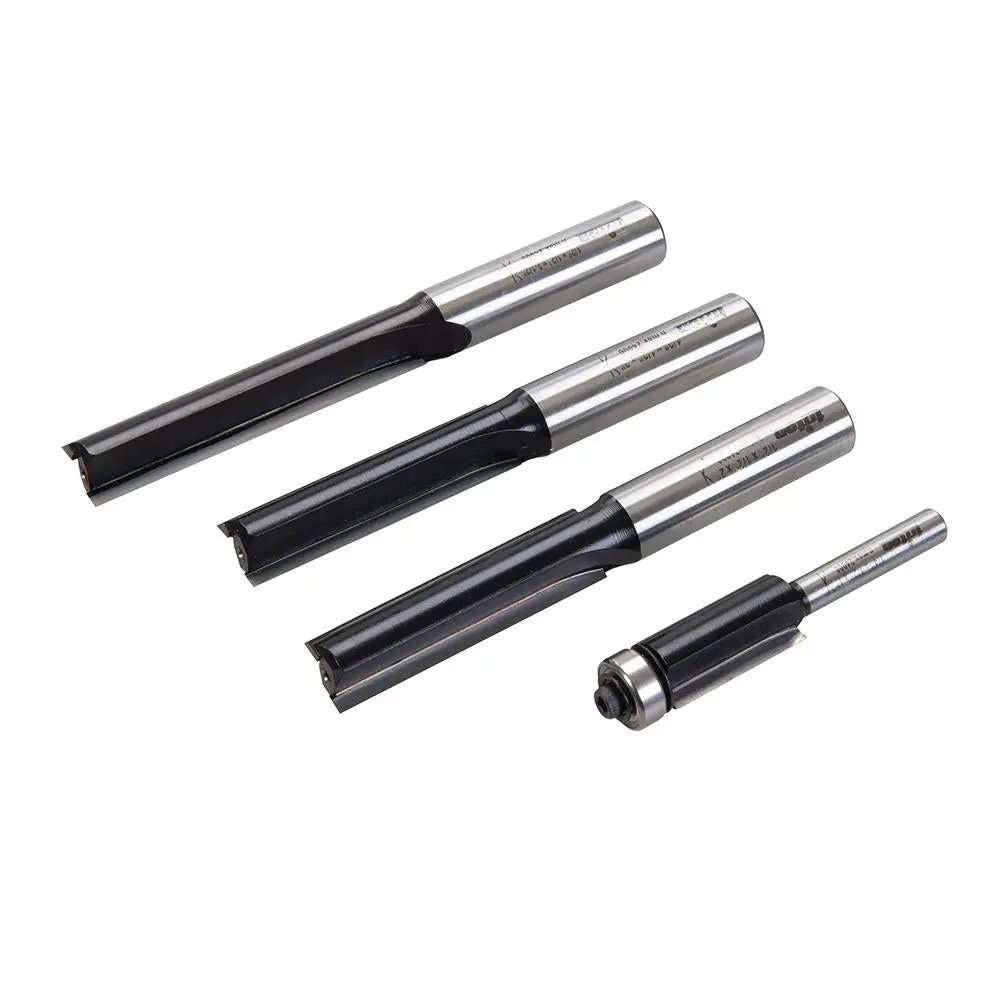 Triton Kitchen Worktop Fitters 1/4" & 1/2" Bit Set 4pce 351943 - Image 5