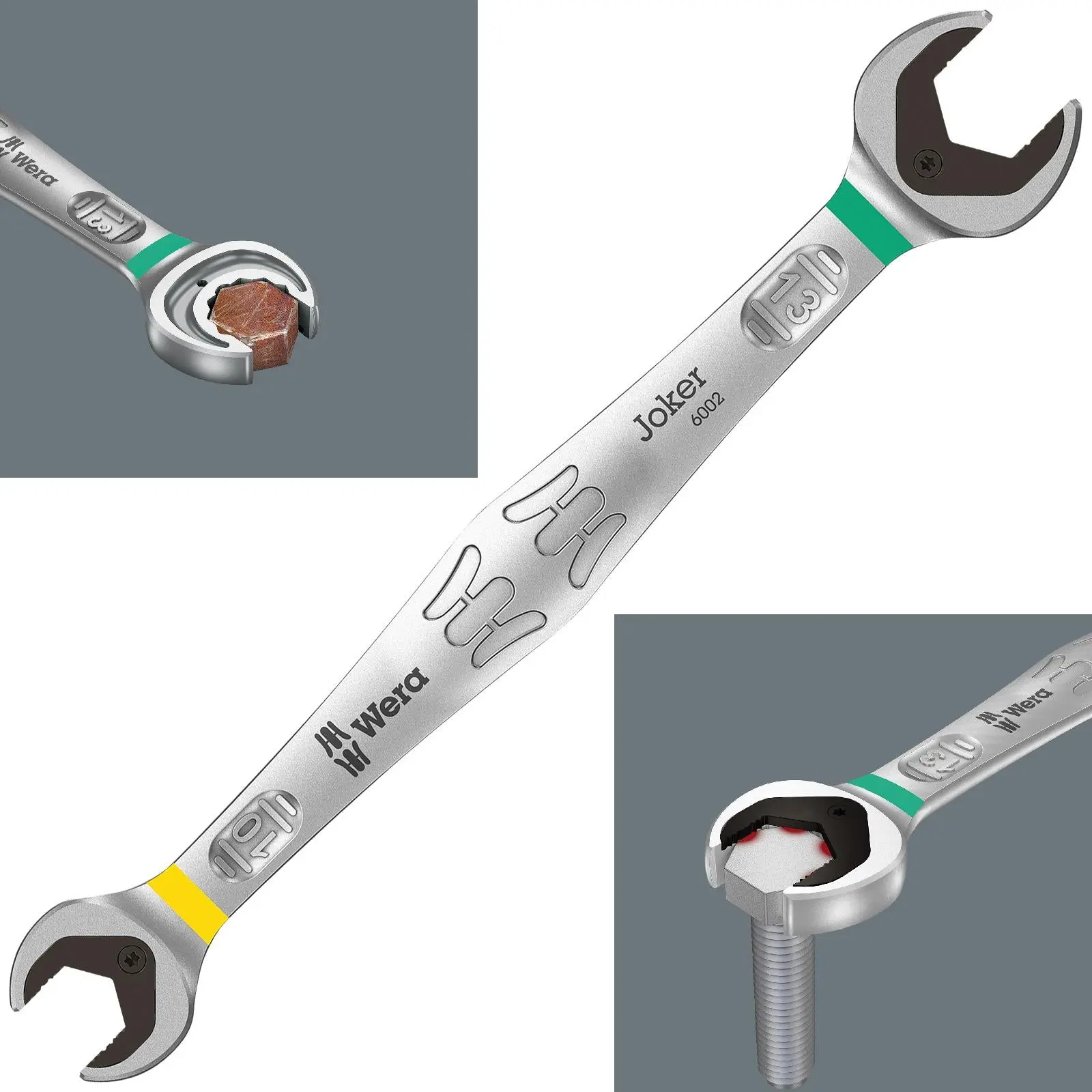 Wera 6002 Joker Double Open Ended Spanner Wrench Metric with Holding Function - Image 3