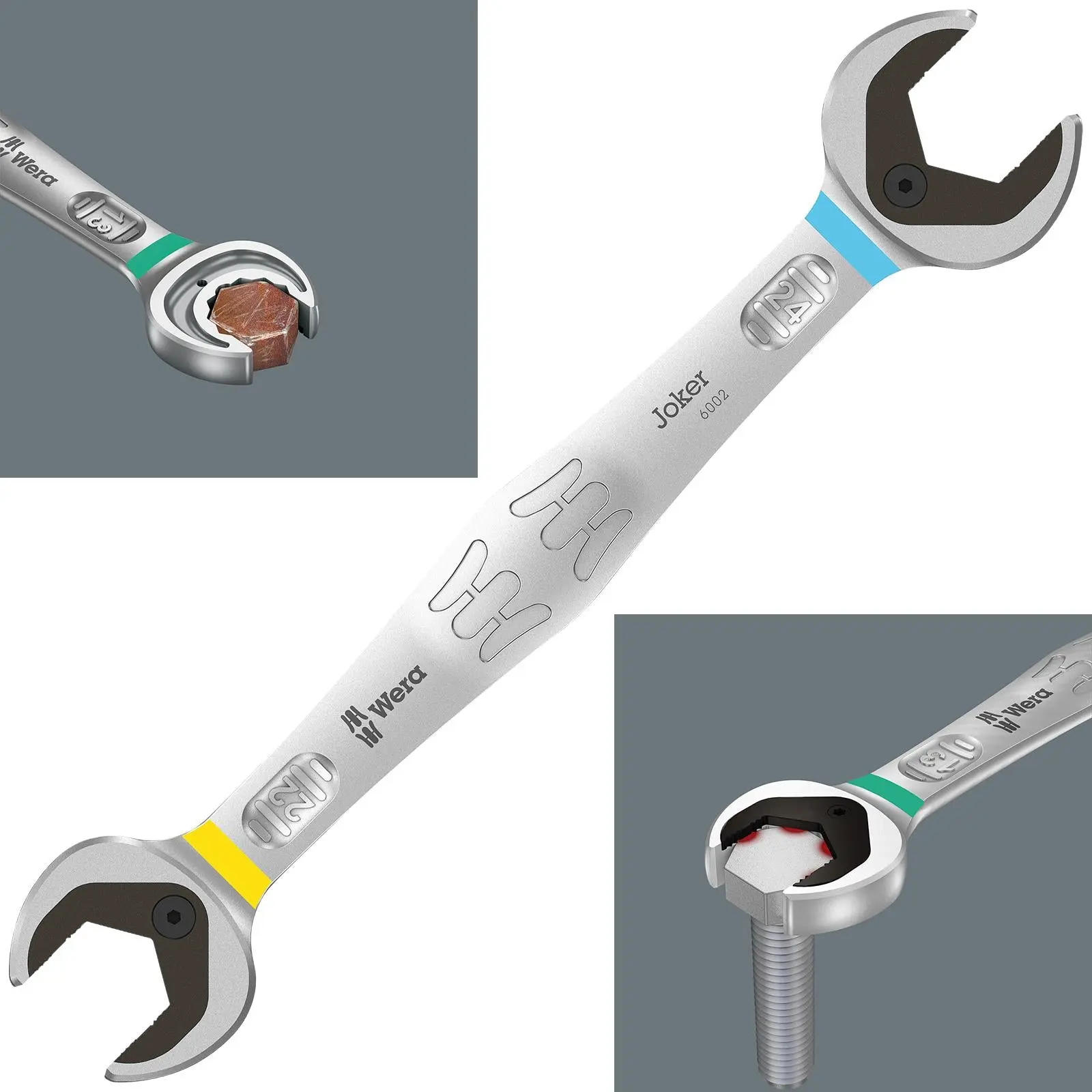 Wera 6002 Joker Double Open Ended Spanner Wrench Metric with Holding Function - Image 5