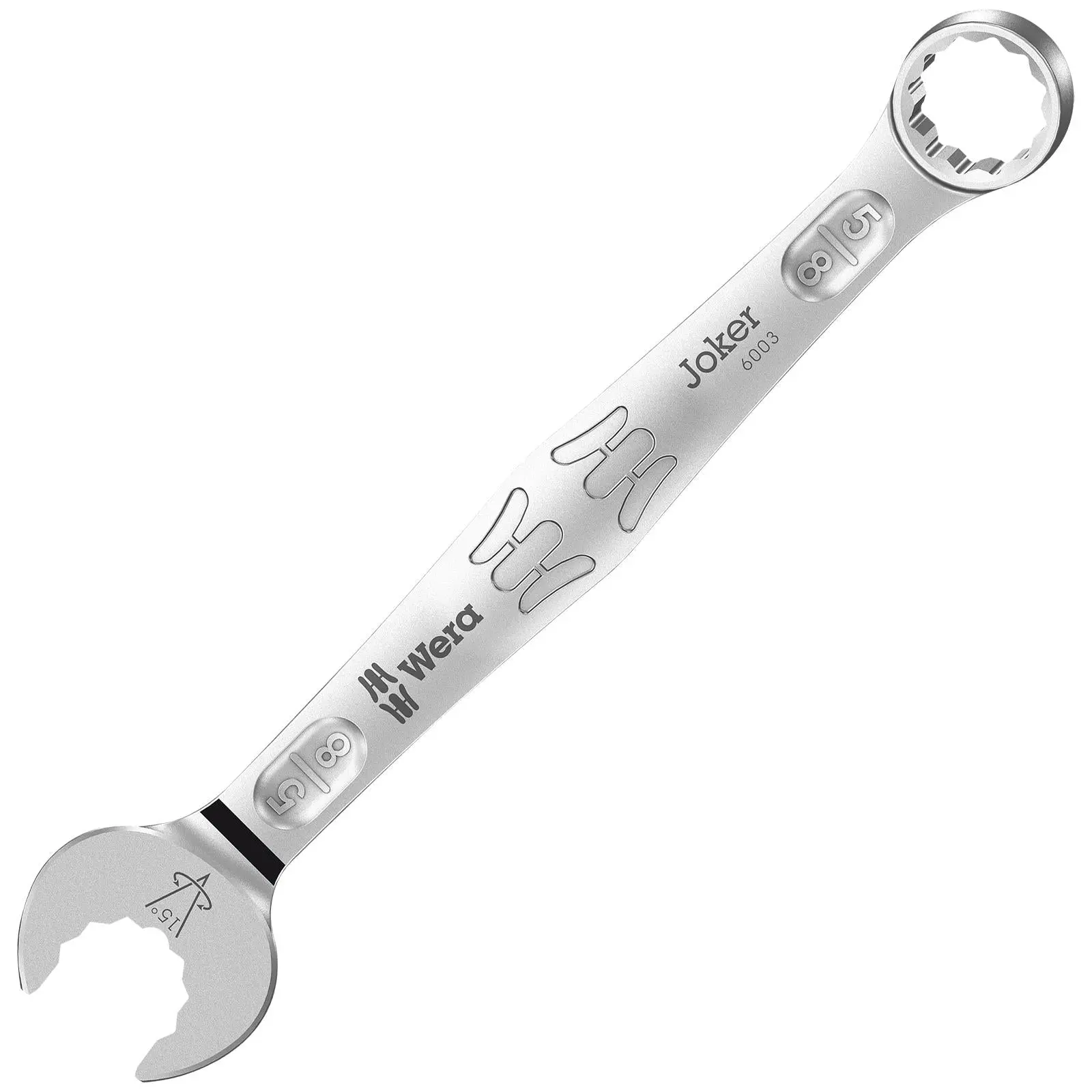 Wera 6003 Joker Combination Spanner Wrench Open End Ring Imperial - Image 2