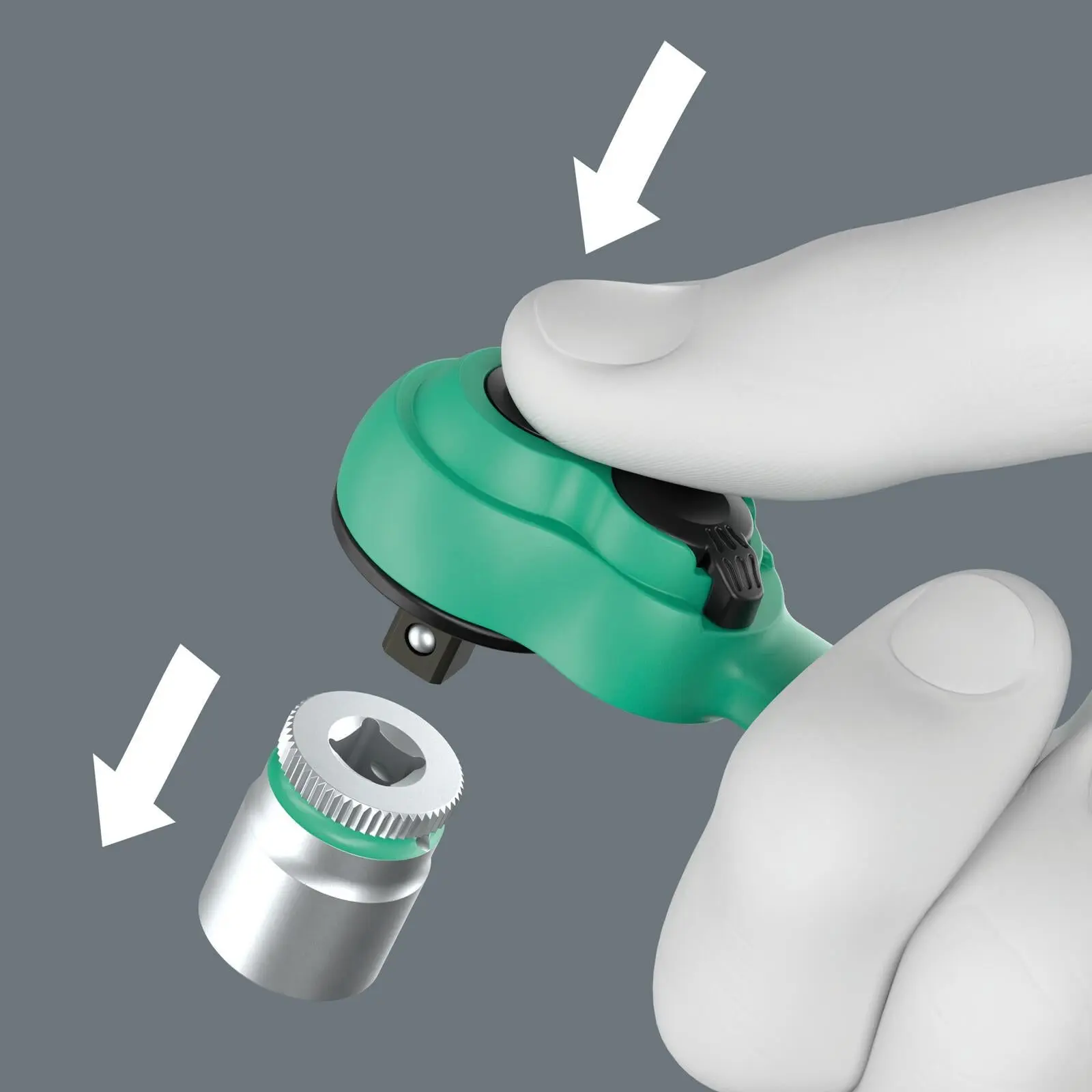 Wera 8100 SA 13 Zyklop Comfort Ratchet Set Reversible 1/4" Drive Metric in Case 15 Pieces - Image 7