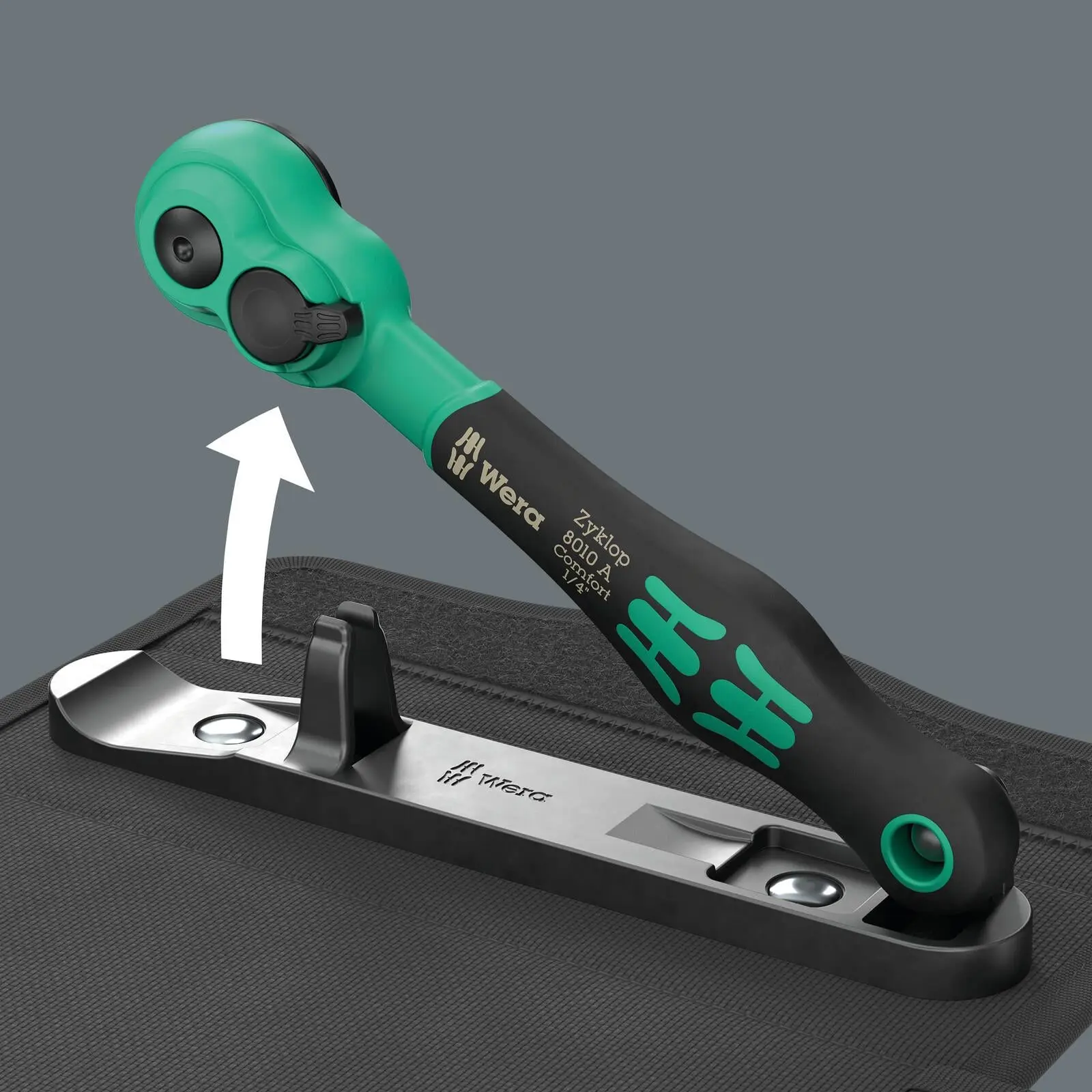 Wera 8100 SA 14 Zyklop Comfort Ratchet Set Reversible 1/4" Drive Metric in Case 28 Pieces - Image 9