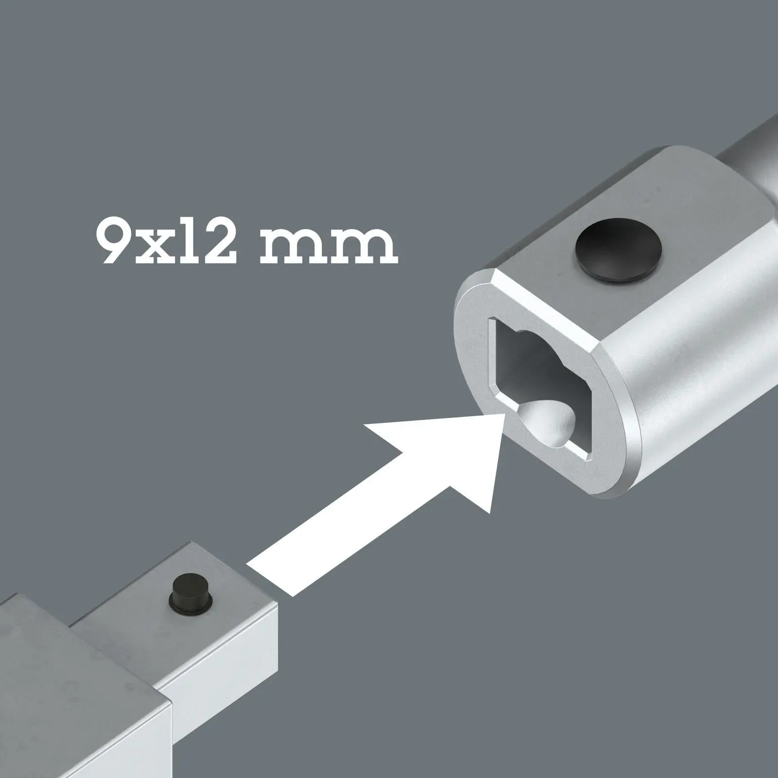 Wera 9998 X-Power Actuation Tool for Insert Tools 9x12mm 400mm Long - Image 2