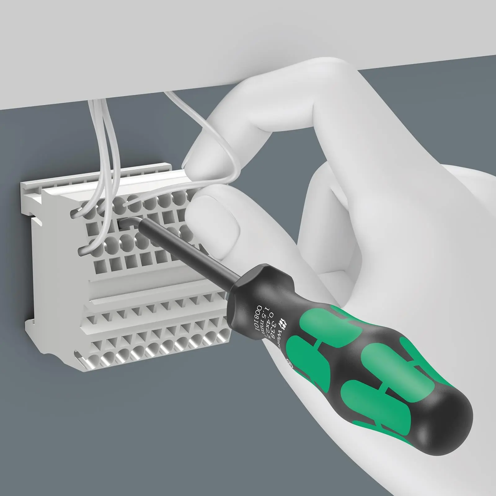 Wera Actuation Tool for Terminal Blocks Spring Cages 338 Slotted 3.5 x 0.6 x 81mm - Image 3