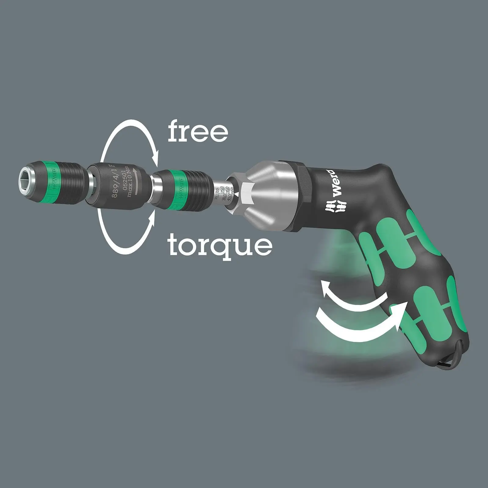Wera Bit Holder Rapidaptor Free Running for Torque Screwdrivers with Pistol Handle 899/4/1 F - Image 2