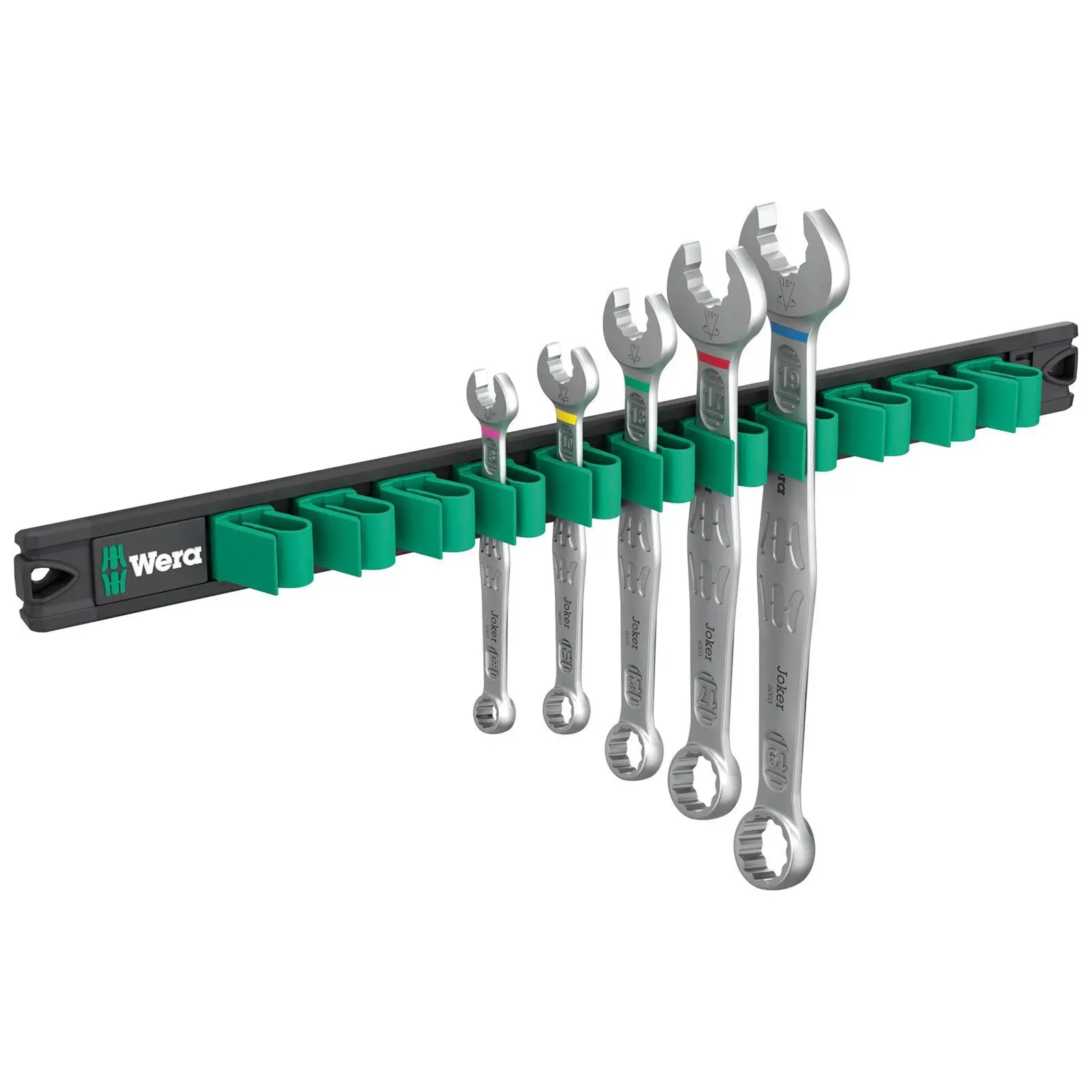 Wera Combination Spanner Wrench Set 6003 Joker 2 9641 Magnetic Rail 5 Pieces 8-19mm - Image 4