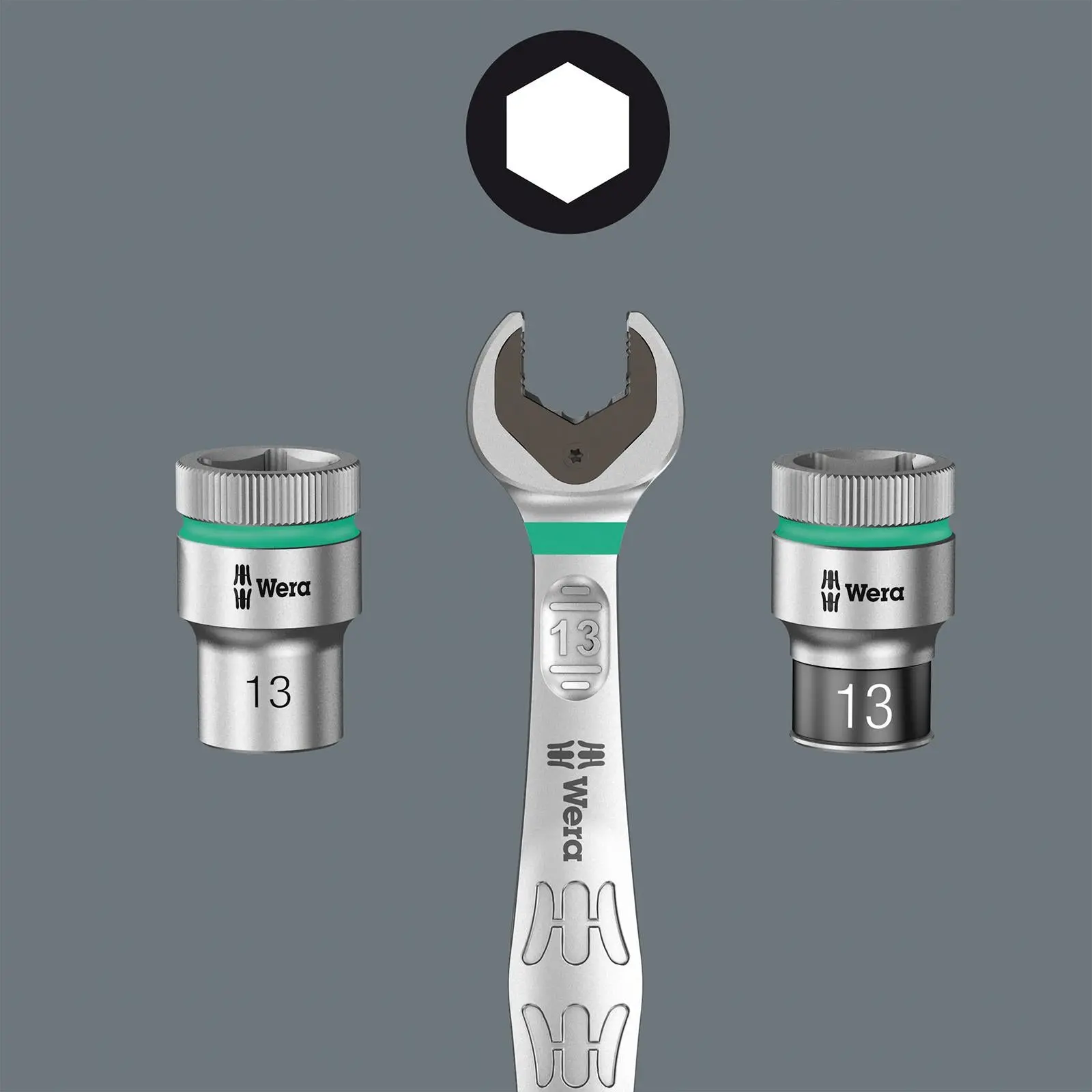 Wera Combination Spanner Wrench Set 6003 Joker 4 Set 1 Imperial 4 Piece 5/16"-1/2 - Image 10