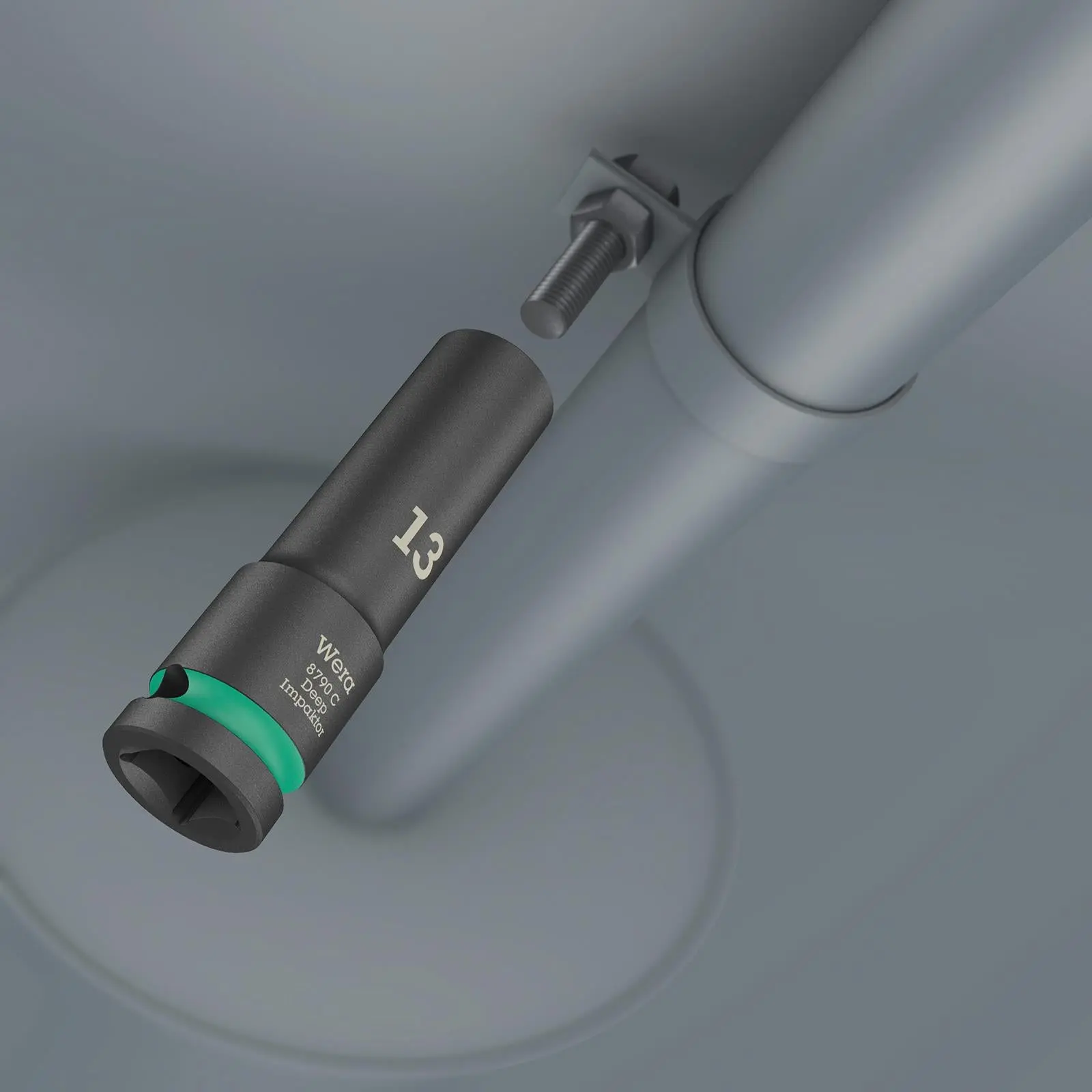 Wera Deep Impact Socket Impaktor with 1/2" Drive Zyklop 8790 C 16mm x 83mm - Image 5