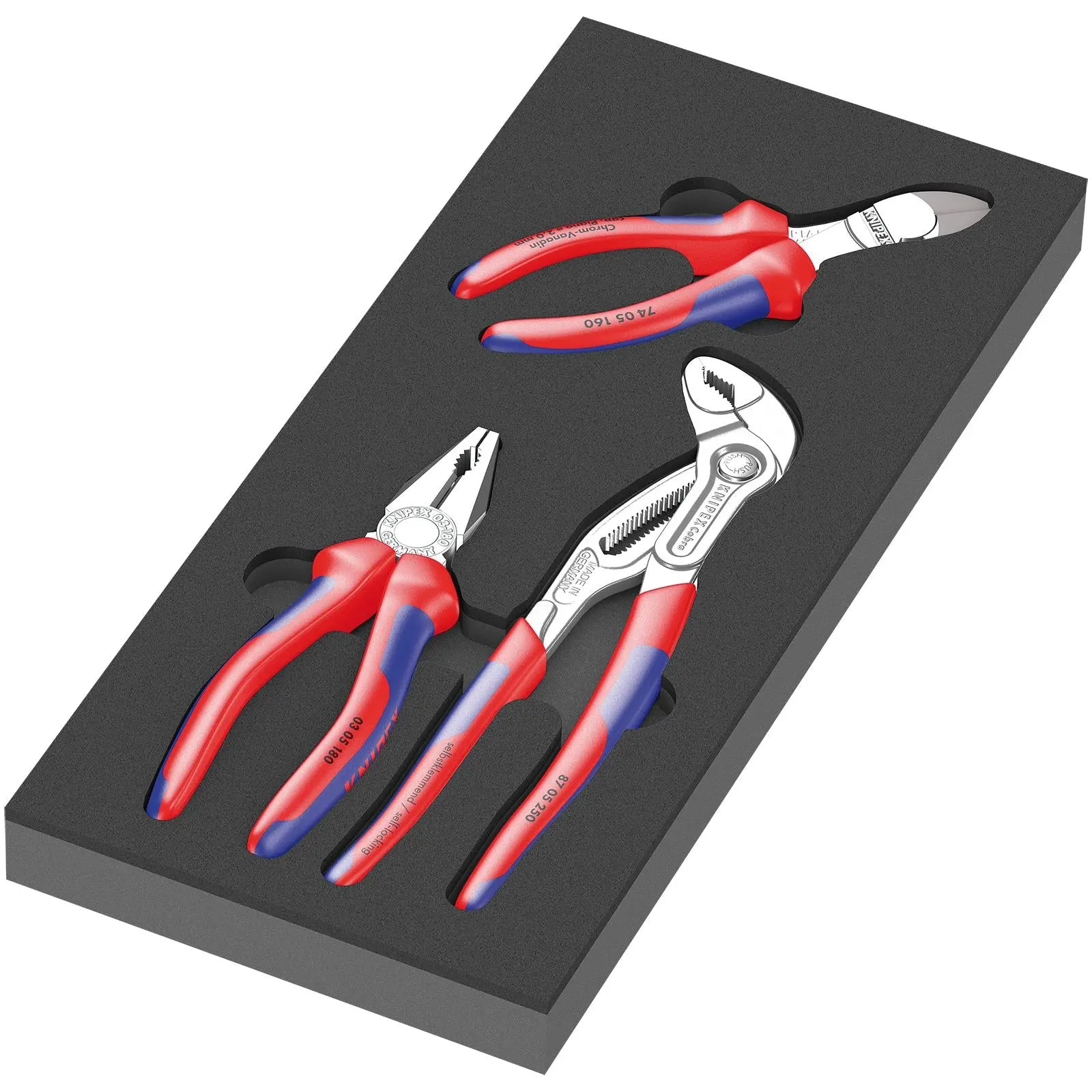 Wera Foam Insert Knipex Pliers Set 1 9780 3 Pieces - Image 2