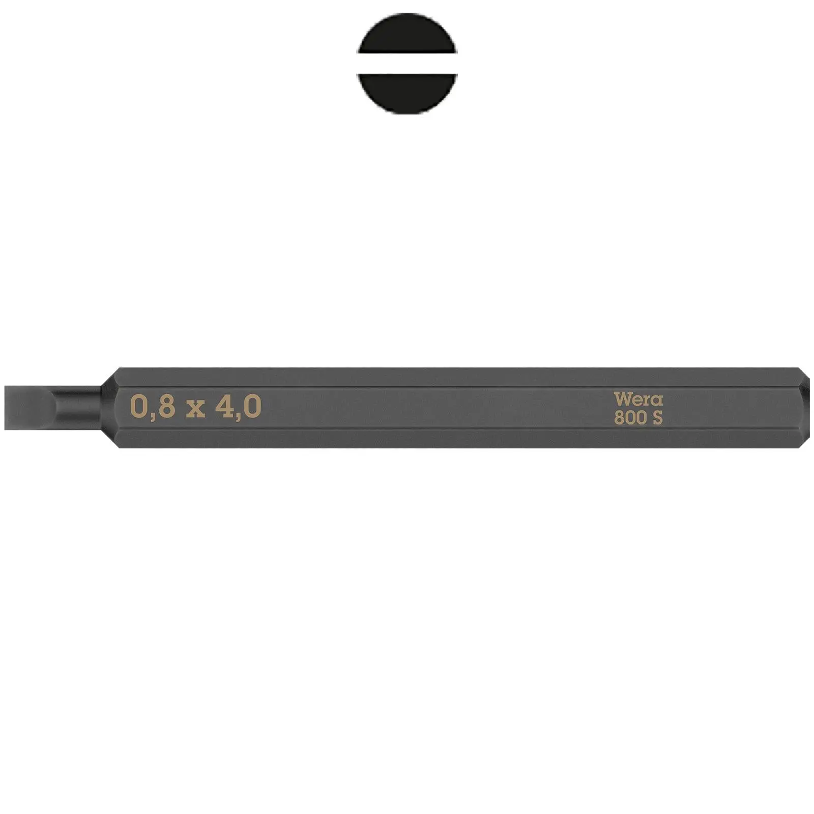 Wera Impact Screwdriver Bit for use with 921 Impact Screwdriver Slotted Hex Phillips Pozi Torx Square