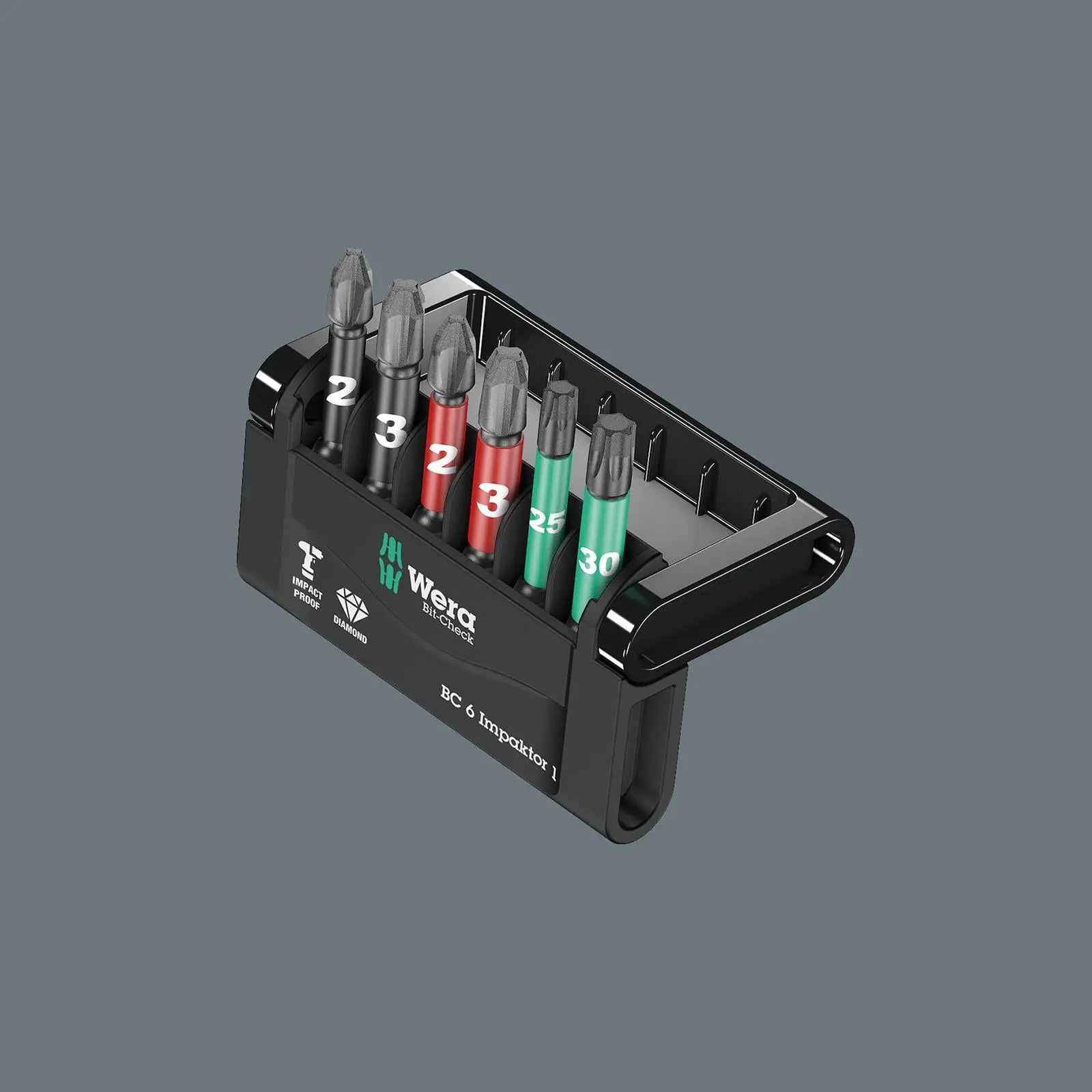 Wera Impact Screwdriver Bit Set Bit Check 6 Impaktor 1 PH PZ TX 6 Pieces - Image 6