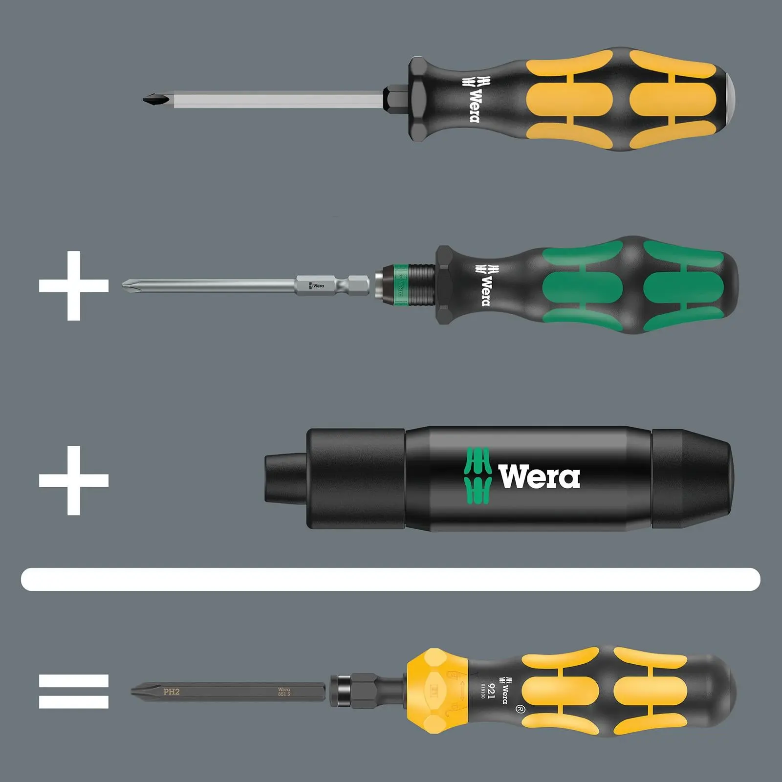 Wera Impact Screwdriver Kraftform Kompakt 900 Imperial Set 1 19 Pieces in Case - Image 10