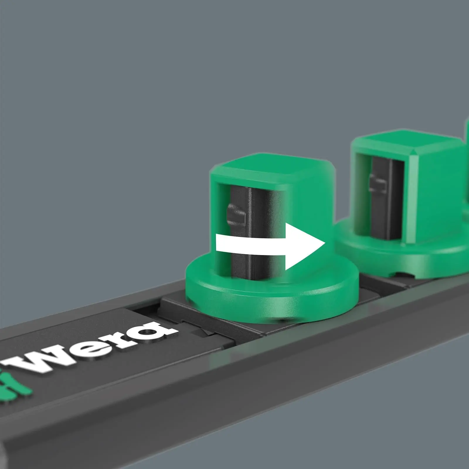 Wera Impact Socket Set 1/2" Drive on Magnetic Socket Rail C Impaktor 1 Zyklop 9 Pieces Metric 13-21mm - Image 5