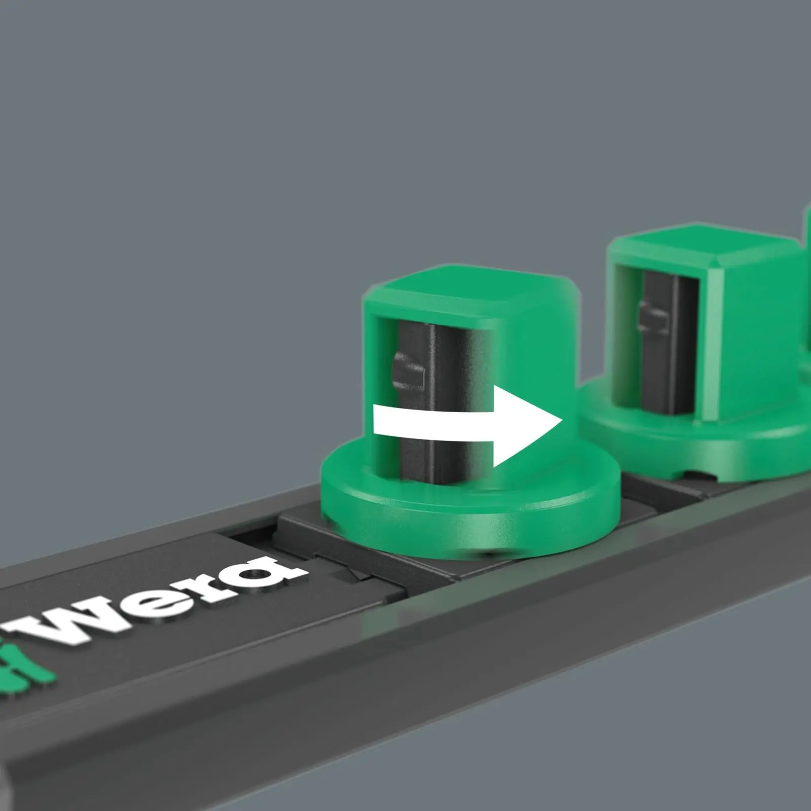 Wera Impact Socket Set Deep 3/8" Drive 10-24mm 10 Pieces 9660 Magnetic Rail B Impaktor Deep 1 - Image 4