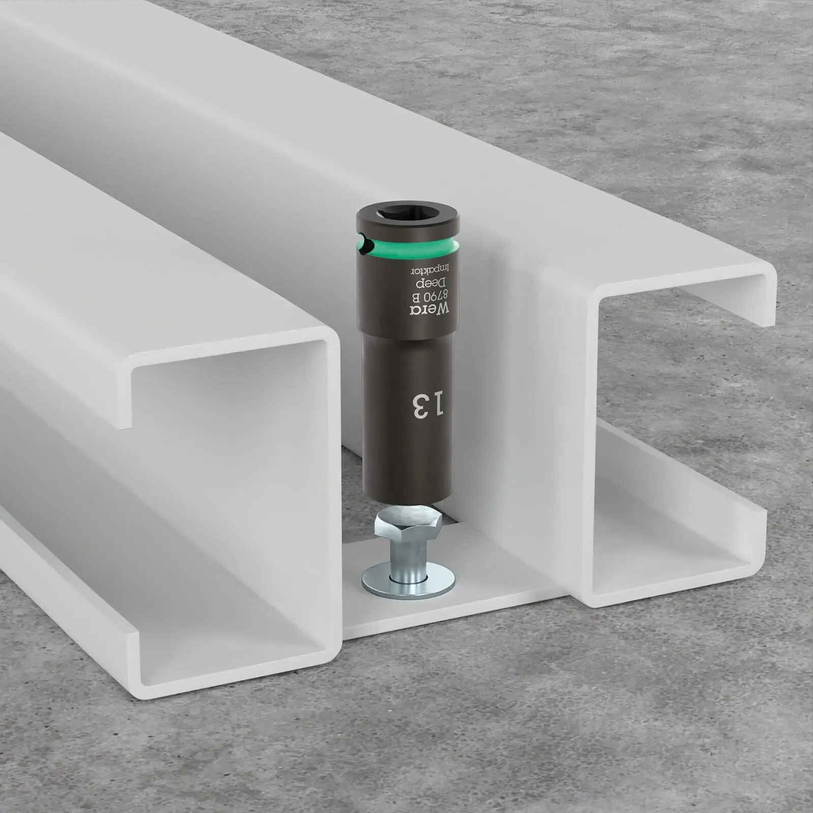 Wera Impact Socket Set Deep 3/8" Drive 8-24mm 14 Pieces 8790 B Impaktor Deep Set 1 in Case - Image 3