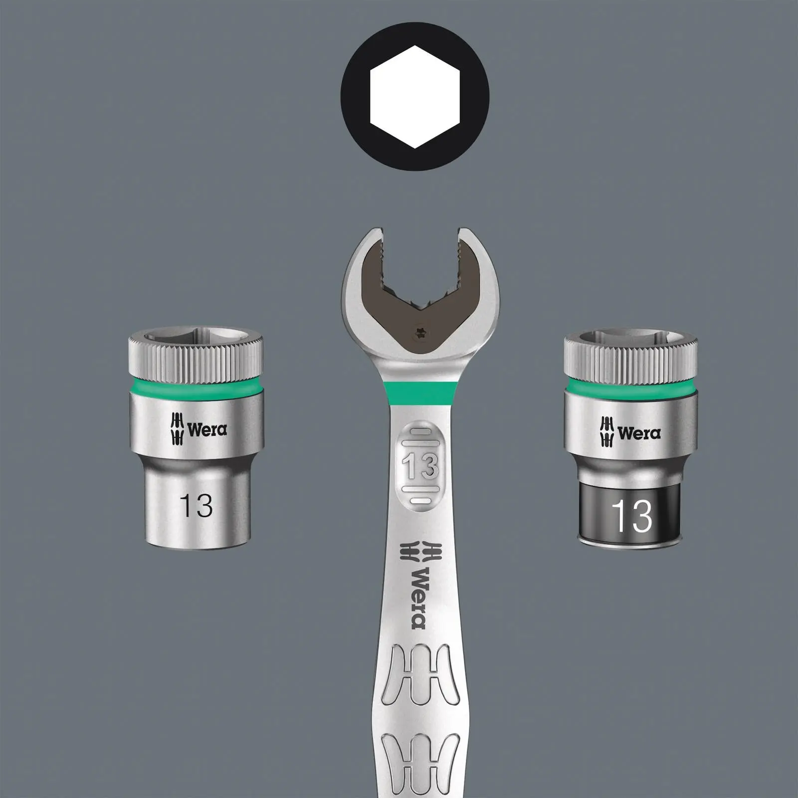 Wera Impact Socket Set Deep 3/8" Drive 8-24mm 14 Pieces 8790 B Impaktor Deep Set 1 in Case - Image 7
