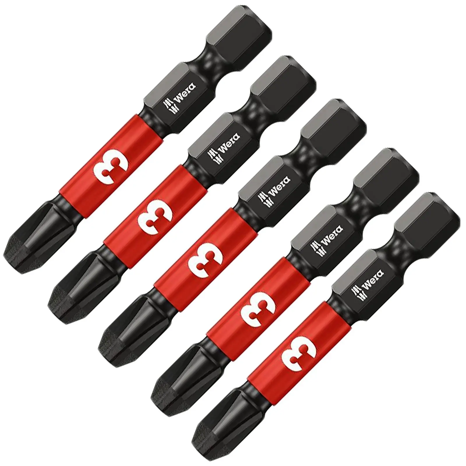 Wera Impaktor Impact Screwdriver Bits Pozi Phillips Torx Hex 25mm 50mm Length - Image 42