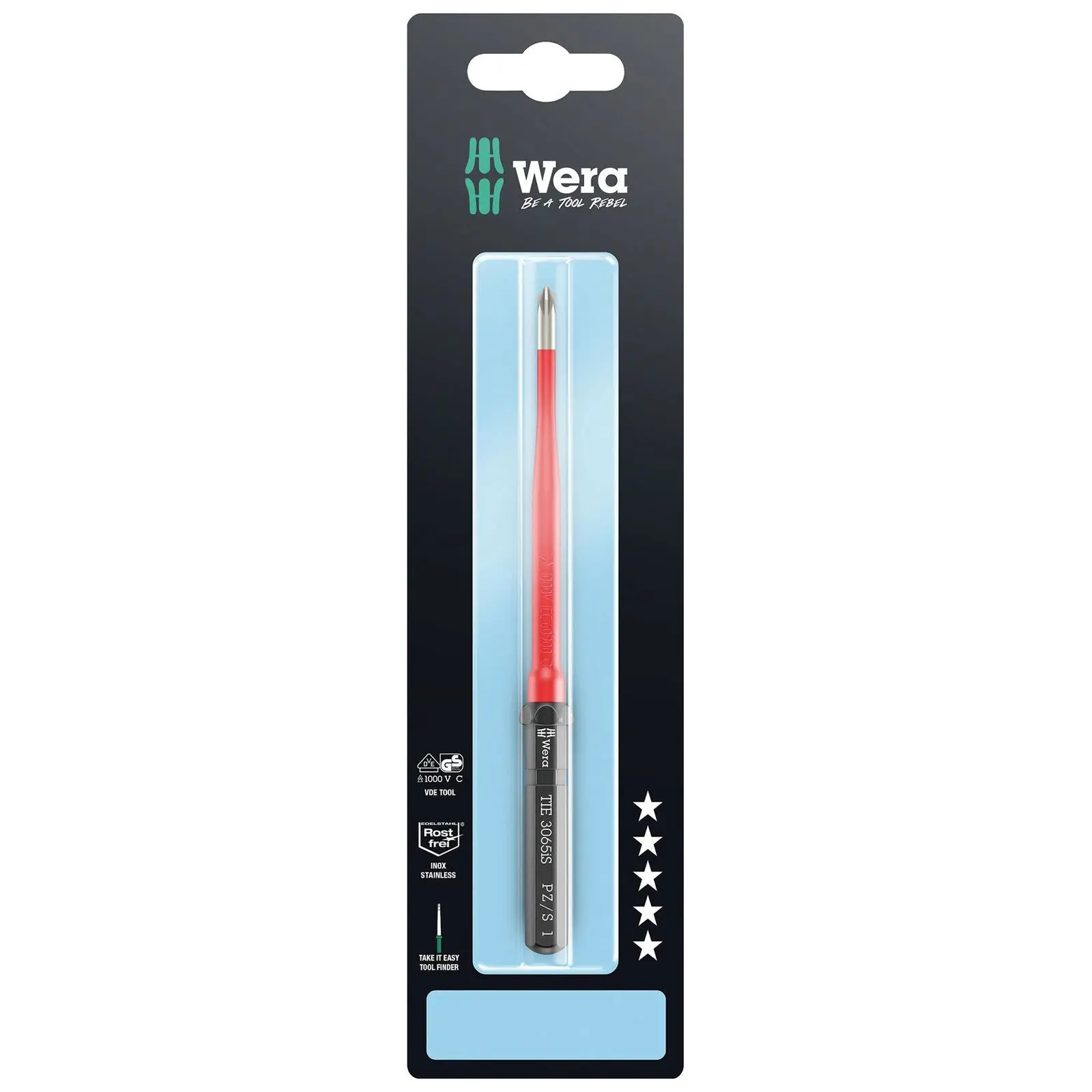 Wera Interchangeable Screwdriver Blade Kraftform Kompakt VDE Stainless Steel Take It Easy SB Colour Coded - Choose Size - Image 18