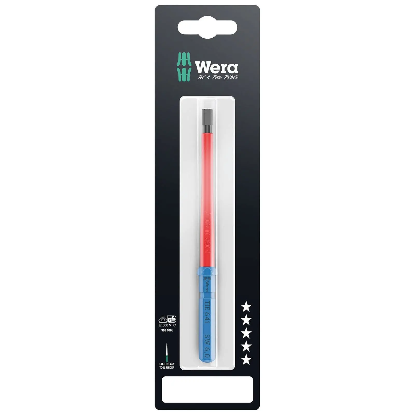Wera Interchangeable Screwdriver Blade Kraftform Kompakt VDE Take It Easy SB Colour Coded - Choose Size - Image 14